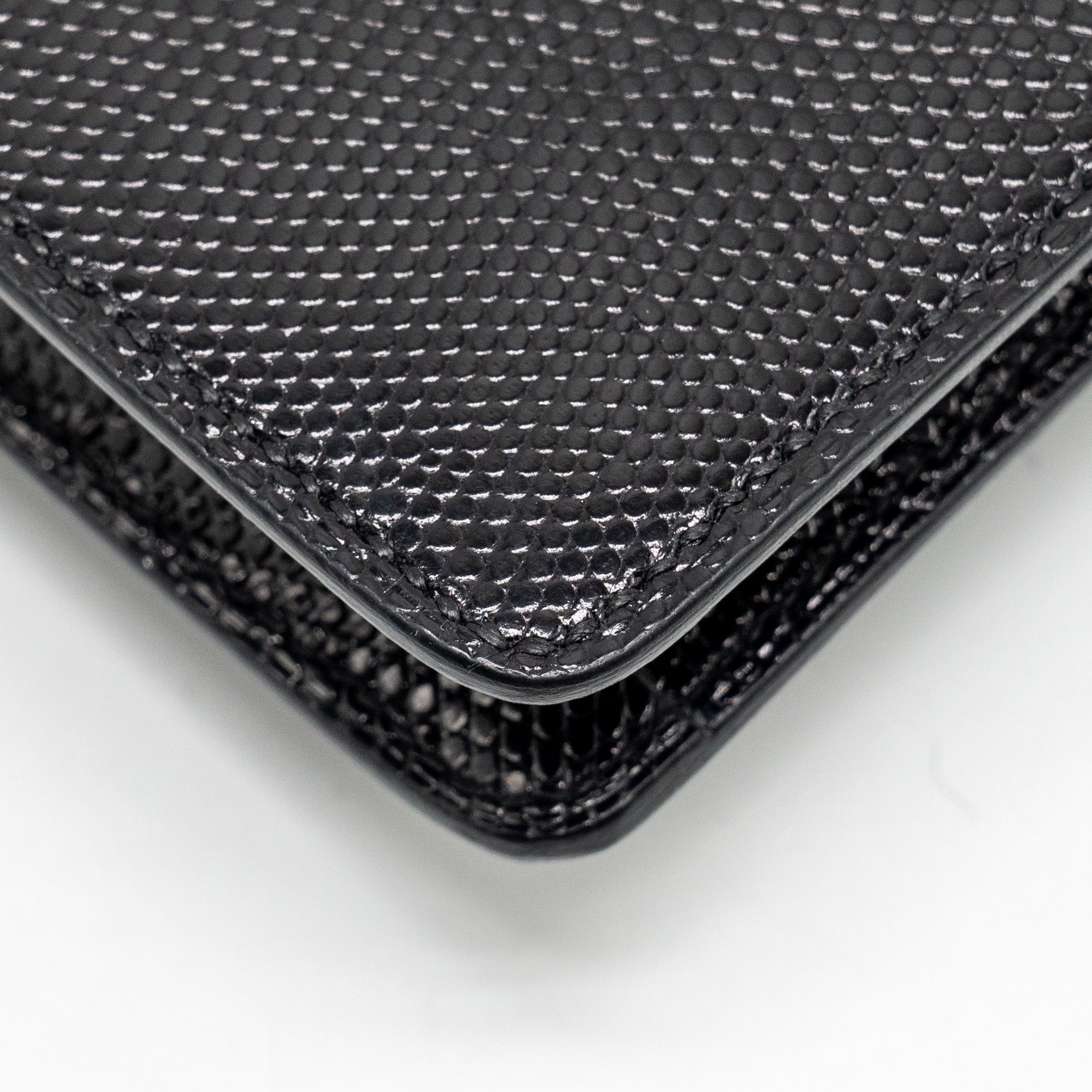 HERMES ROULIS SLIM LIZARD BLACK GHW