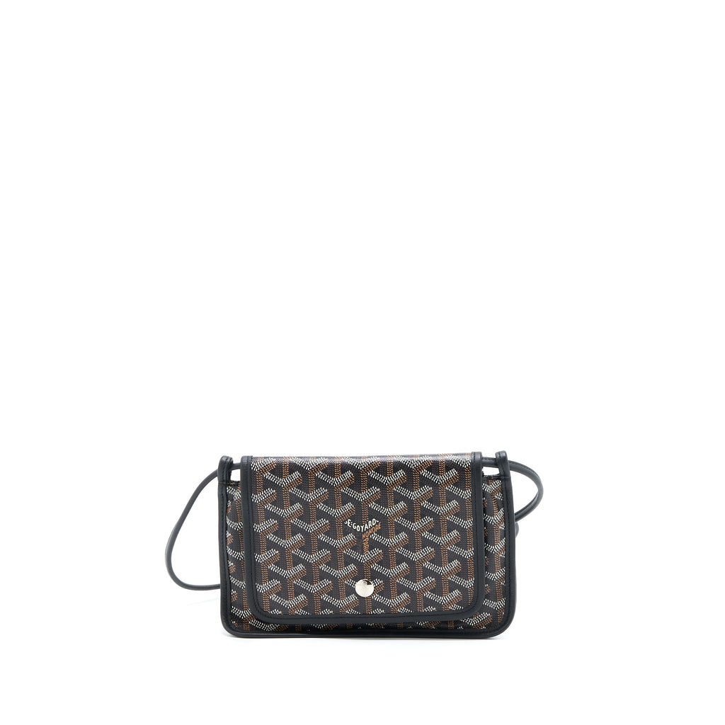 GOYARD PLUMET POCKET WALLET CANVAS BLACK SHW