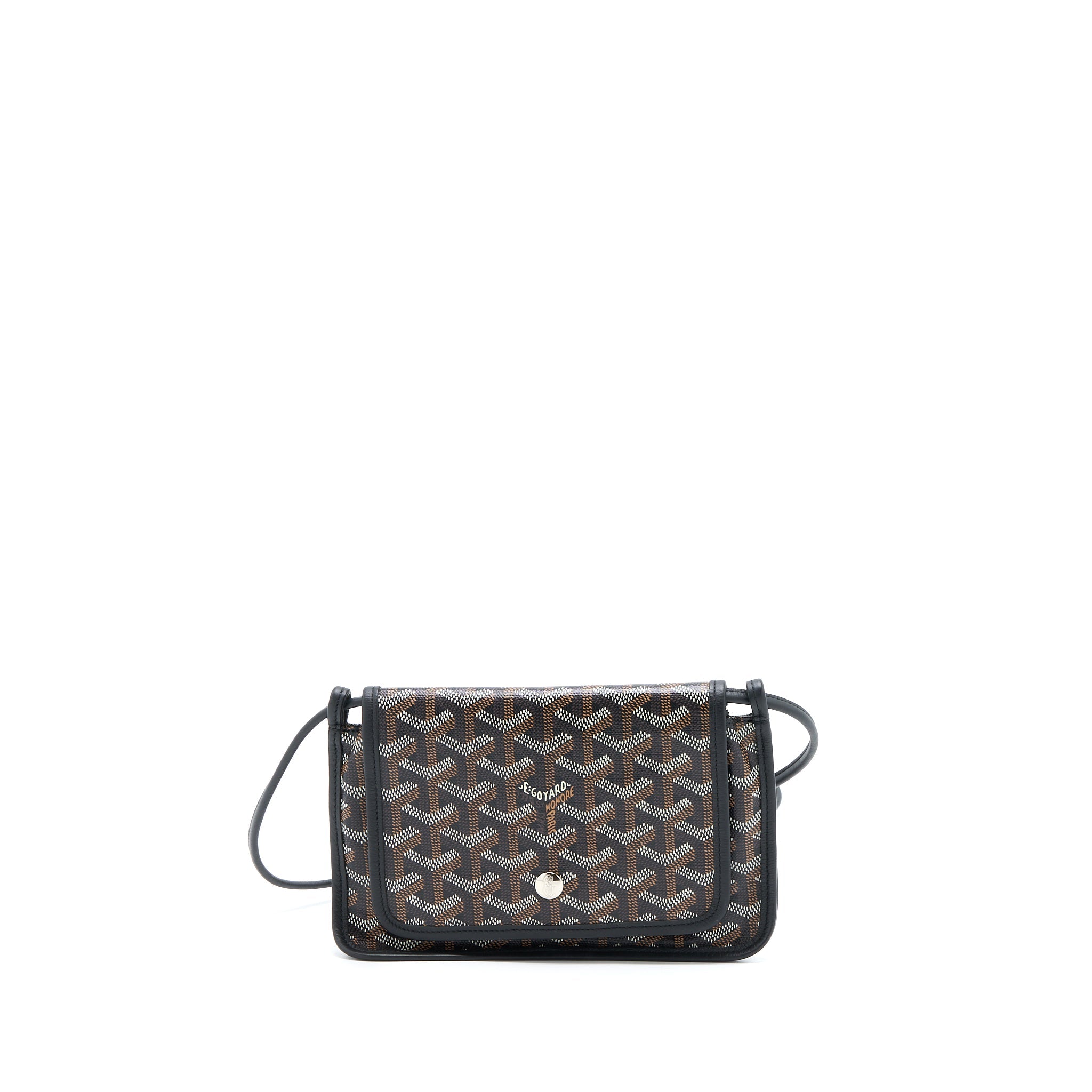 GOYARD PLUMET POCKET WALLET CANVAS BLACK SHW