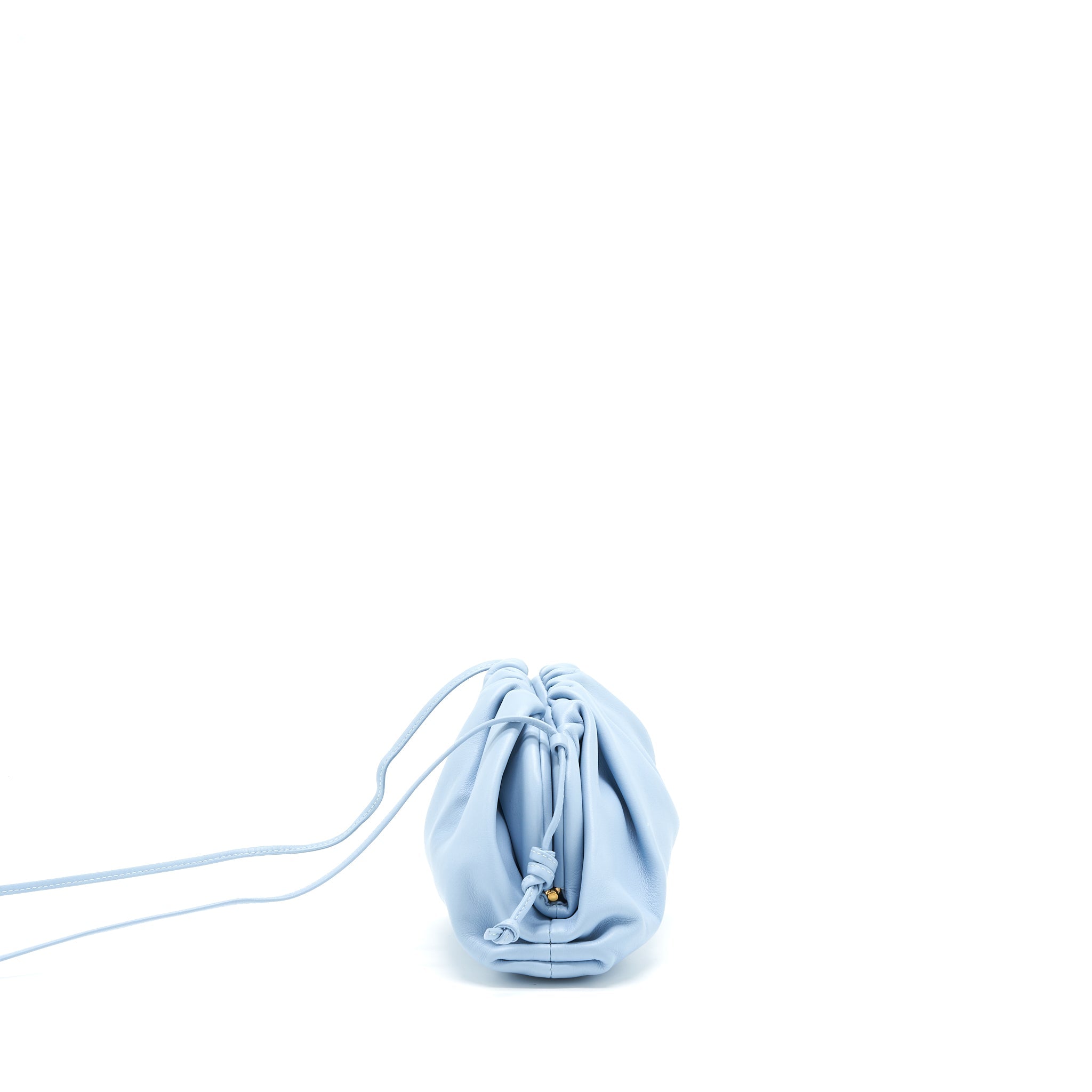 BOTTEGA VENETA MINI POUCH ICE BLUE