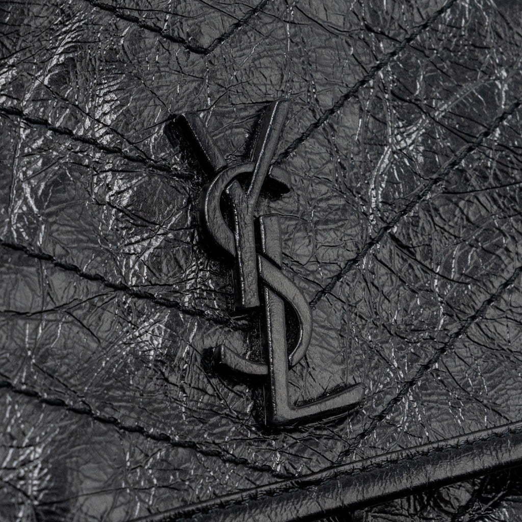 SAINT LAURENT NIKI BABY CALFSKIN BLACK RUTHENIUM HARDWARE