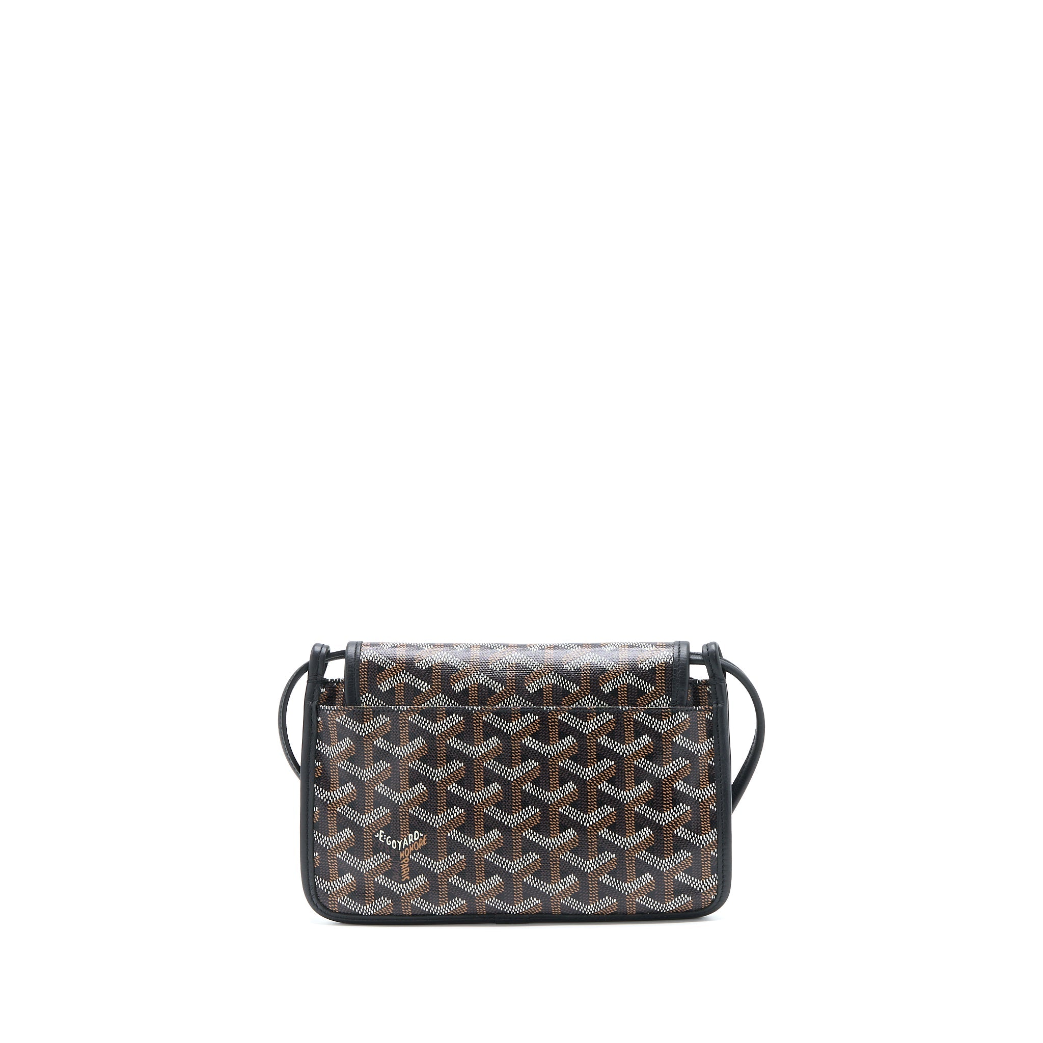GOYARD PLUMET POCKET WALLET CANVAS BLACK SHW