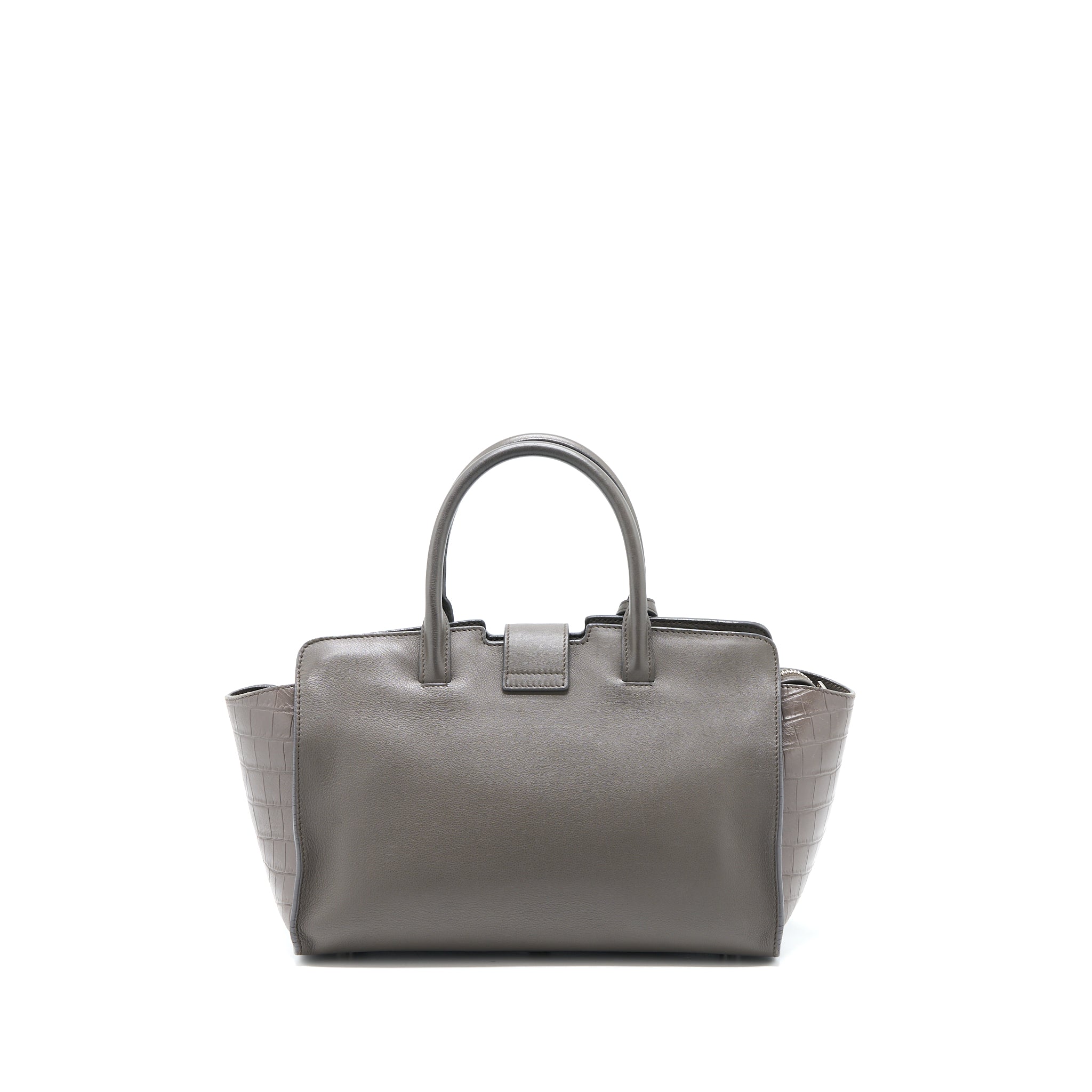 SAINT LAURENT CABAS TOTE BAG GREY SHW