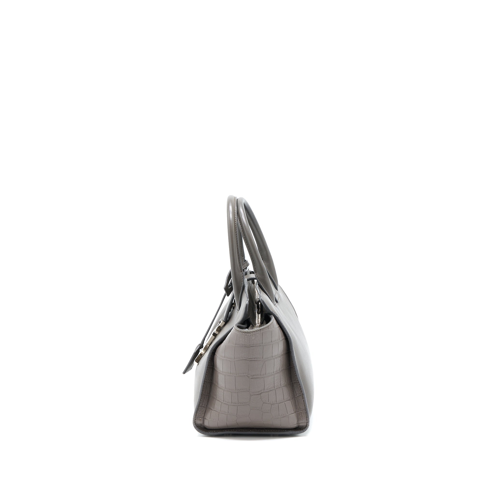 SAINT LAURENT CABAS TOTE BAG GREY SHW