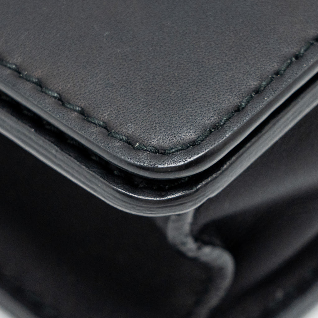 DIOR JADIOR FLAP BAG CALFSKIN SO BLACK