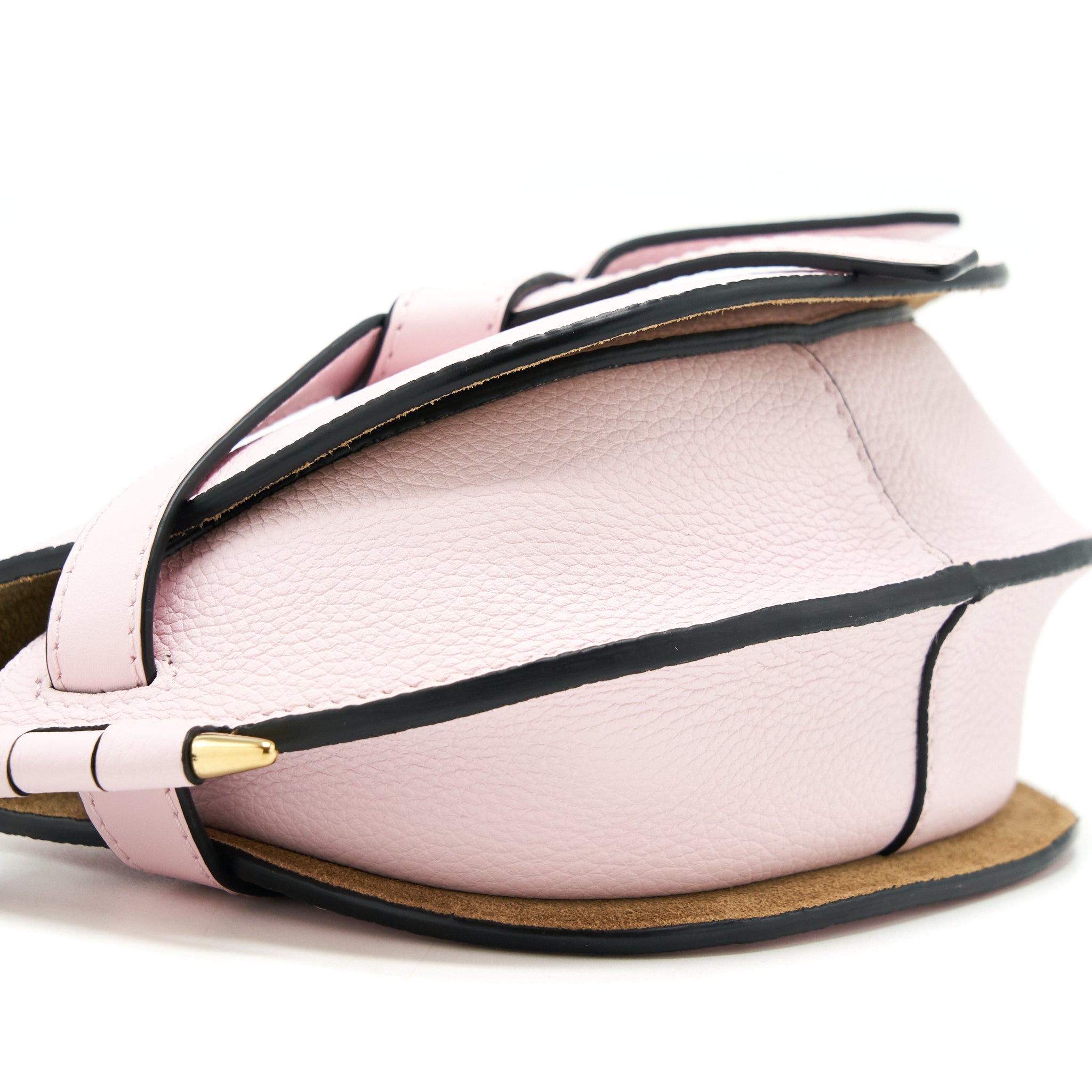 LOEWE MINI GATE BAG GRAINED CALFSKIN ICY PINK