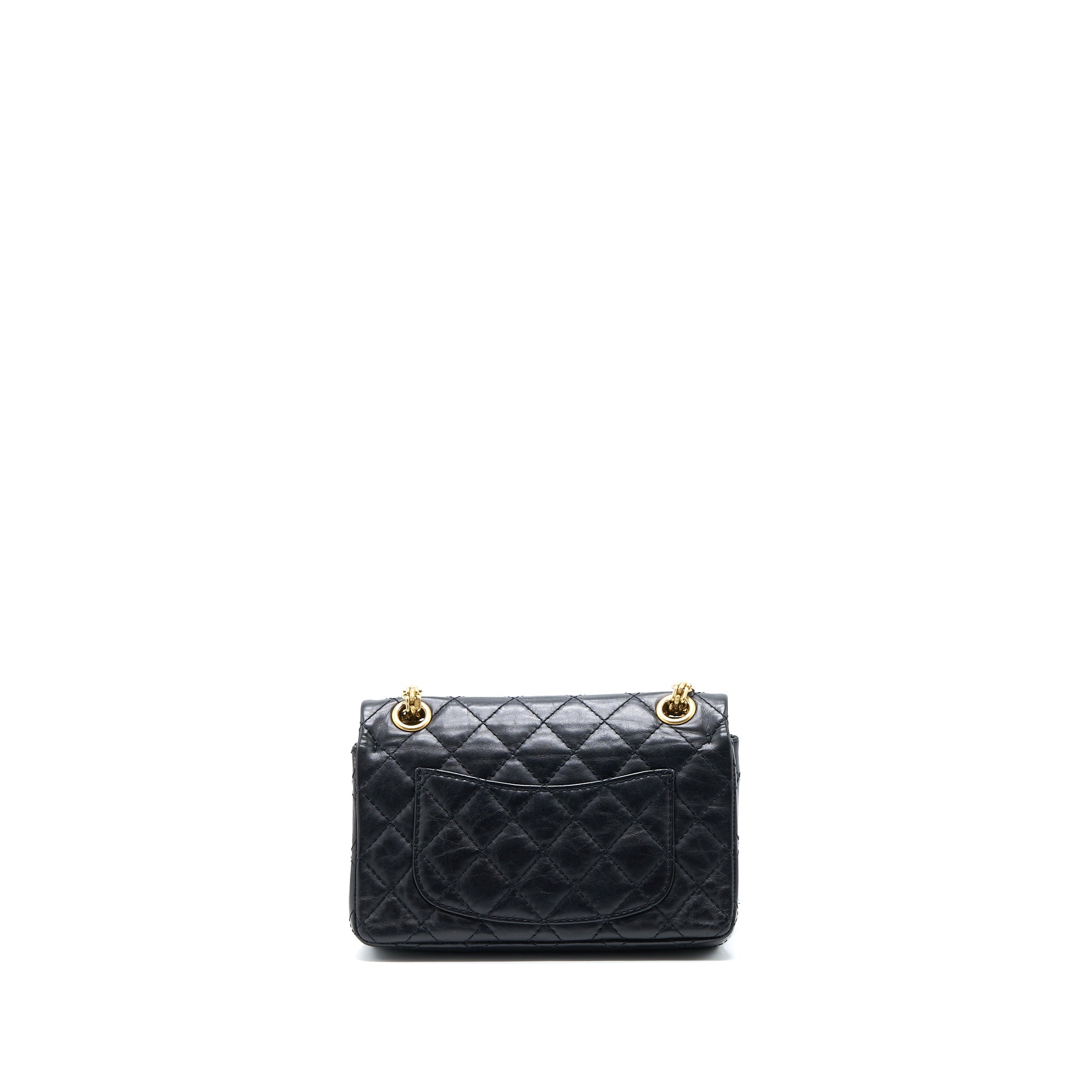 CHANEL MINI 2.55 REISSUE FLAP BAG LUCKY CHARMS CASINO LIMITED AGED CALFSKIN BRUSHED GHW
