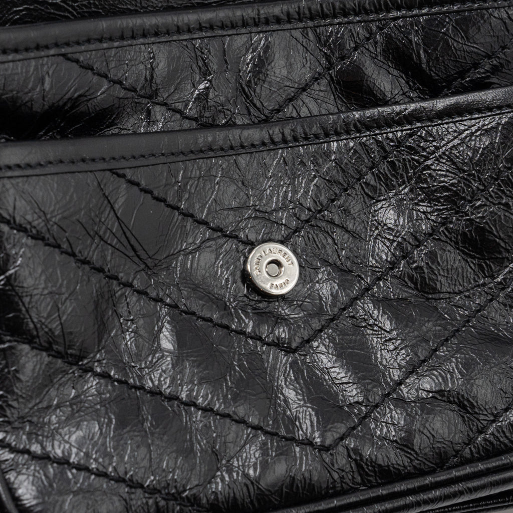 SAINT LAURENT NIKI BABY CALFSKIN BLACK RUTHENIUM HARDWARE