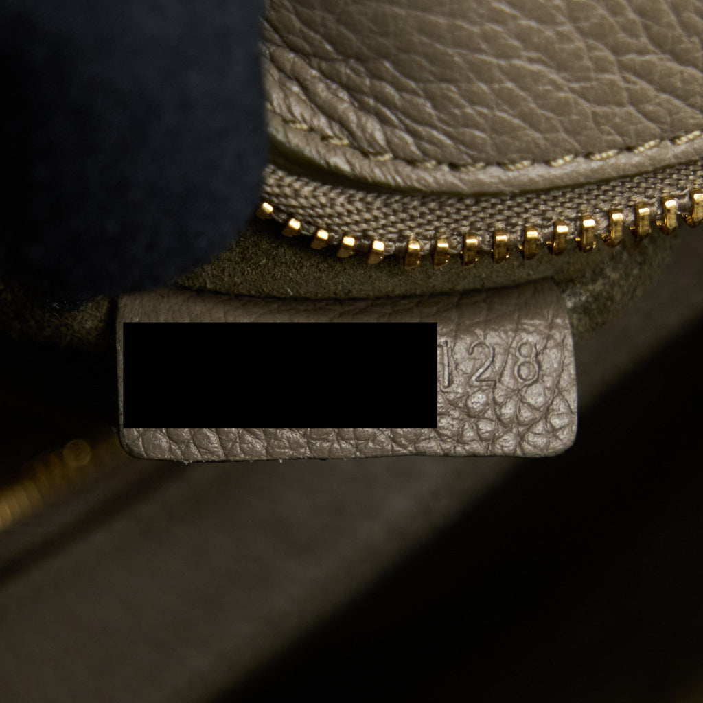 CELINE SMALL CABAS PHANTOM SOFT GRAINED CALFSKIN GREY GHW