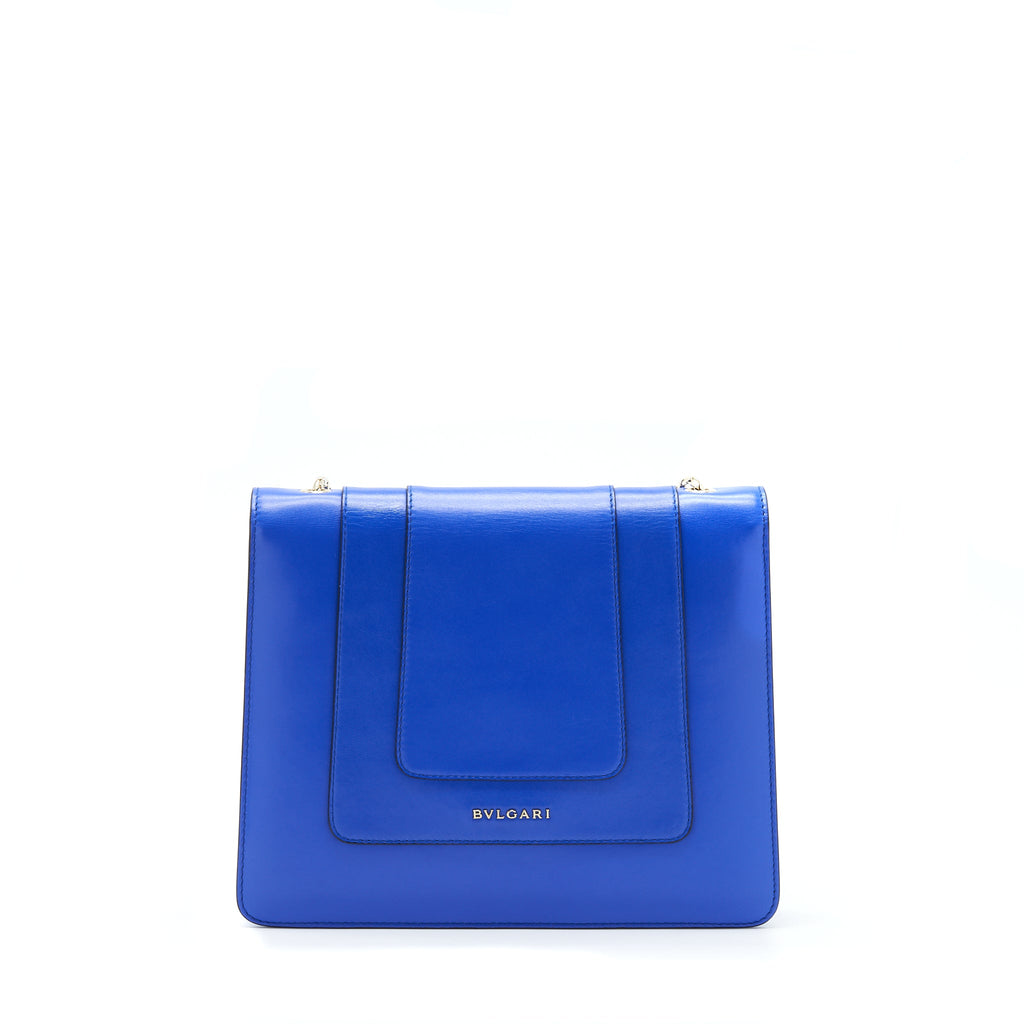 BVLGARI SERPENTI FOREVER CHAIN BAG BLUE