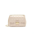 CHRISTIAN DIOR CANNAGE LEATHER MISS DIOR FLAP BAG IN LIGHT PINK LGHW