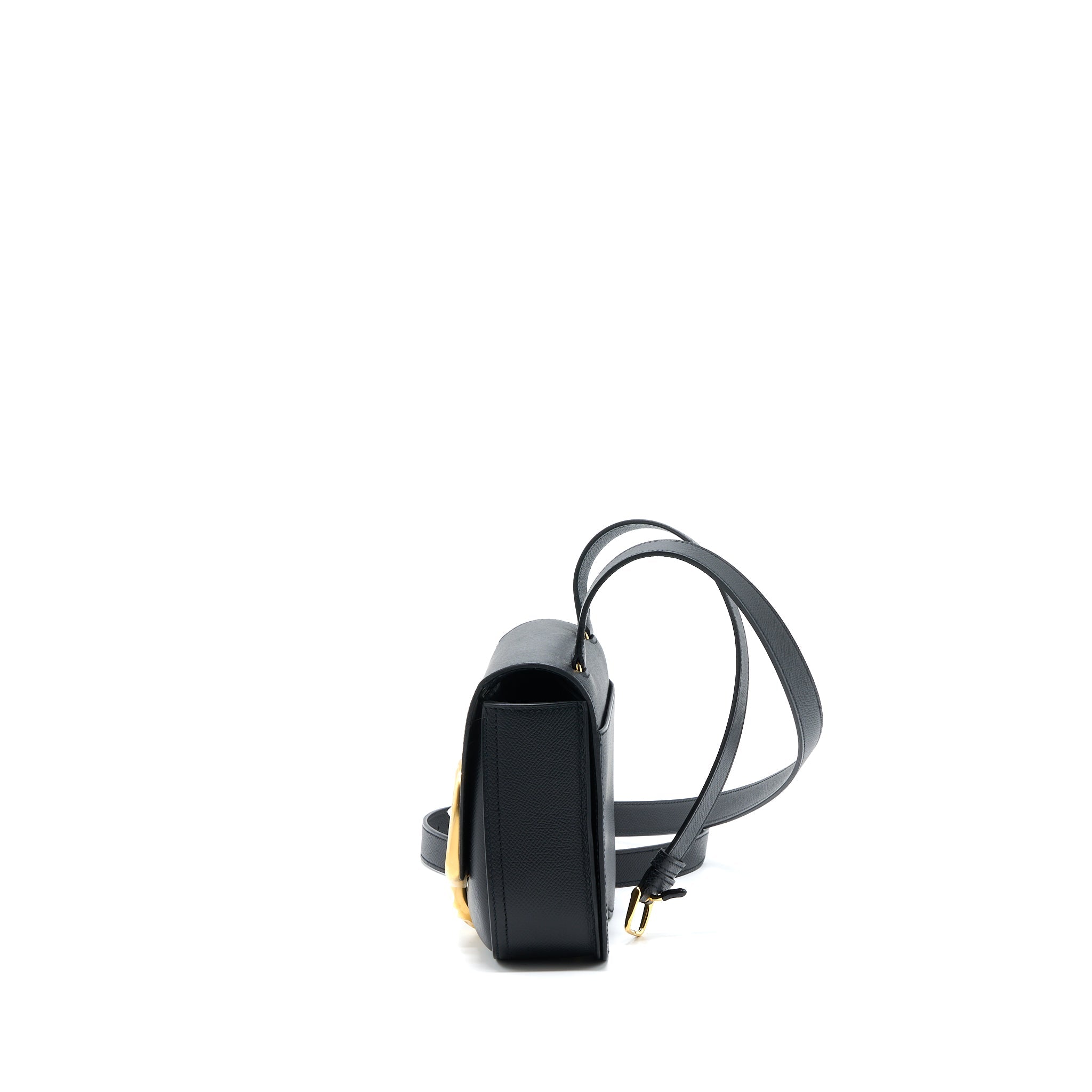HERMES MINI DELLA CAVALLERIA EPSOM BLACK GHW
