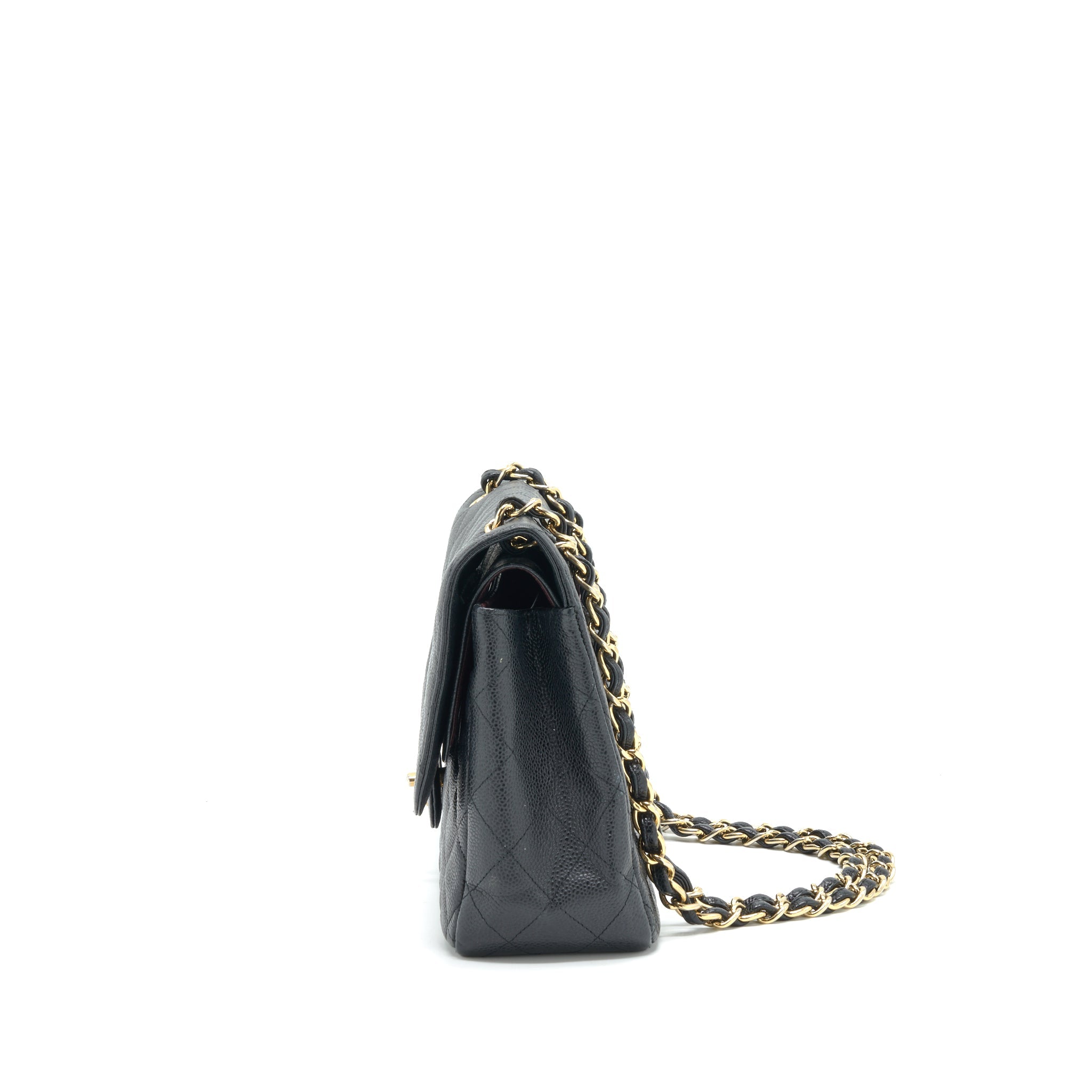 CHANEL JUMBO CLASSIC DOUBLE FLAP BAG CAVIAR BLACK GHW