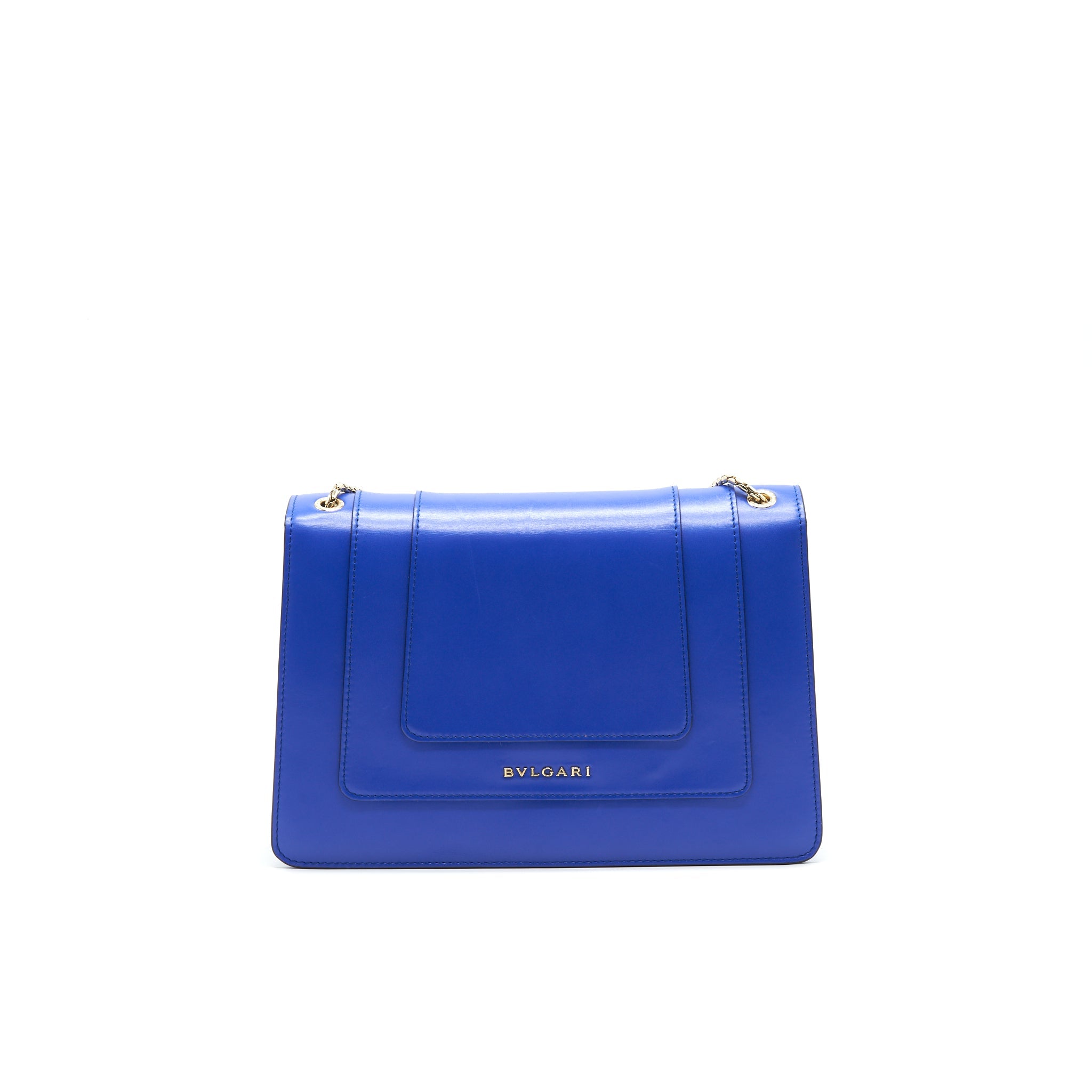 BVLGARI SERPENTI FOREVER SHOULDER BAG IN BLUE GHW