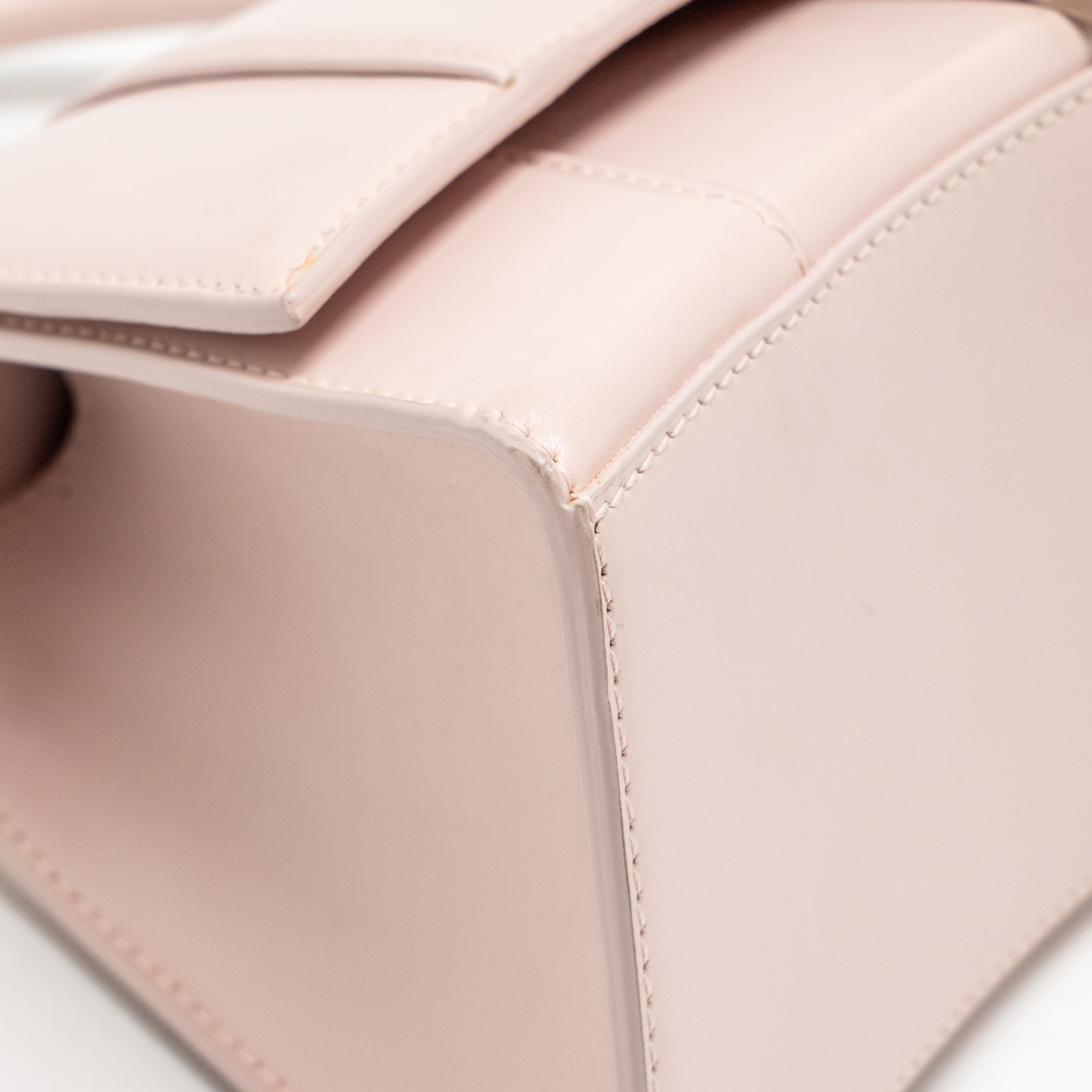 BALENCIAGA SMALL HOURGLASS BAG CALFSKIN LIGHT ROSE SHW