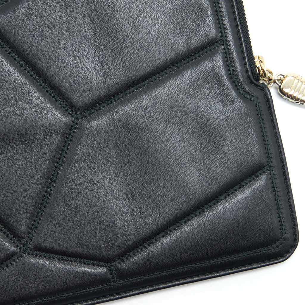 BVLGARI SERPENTI CLUTCH BLACK WITH LGHW