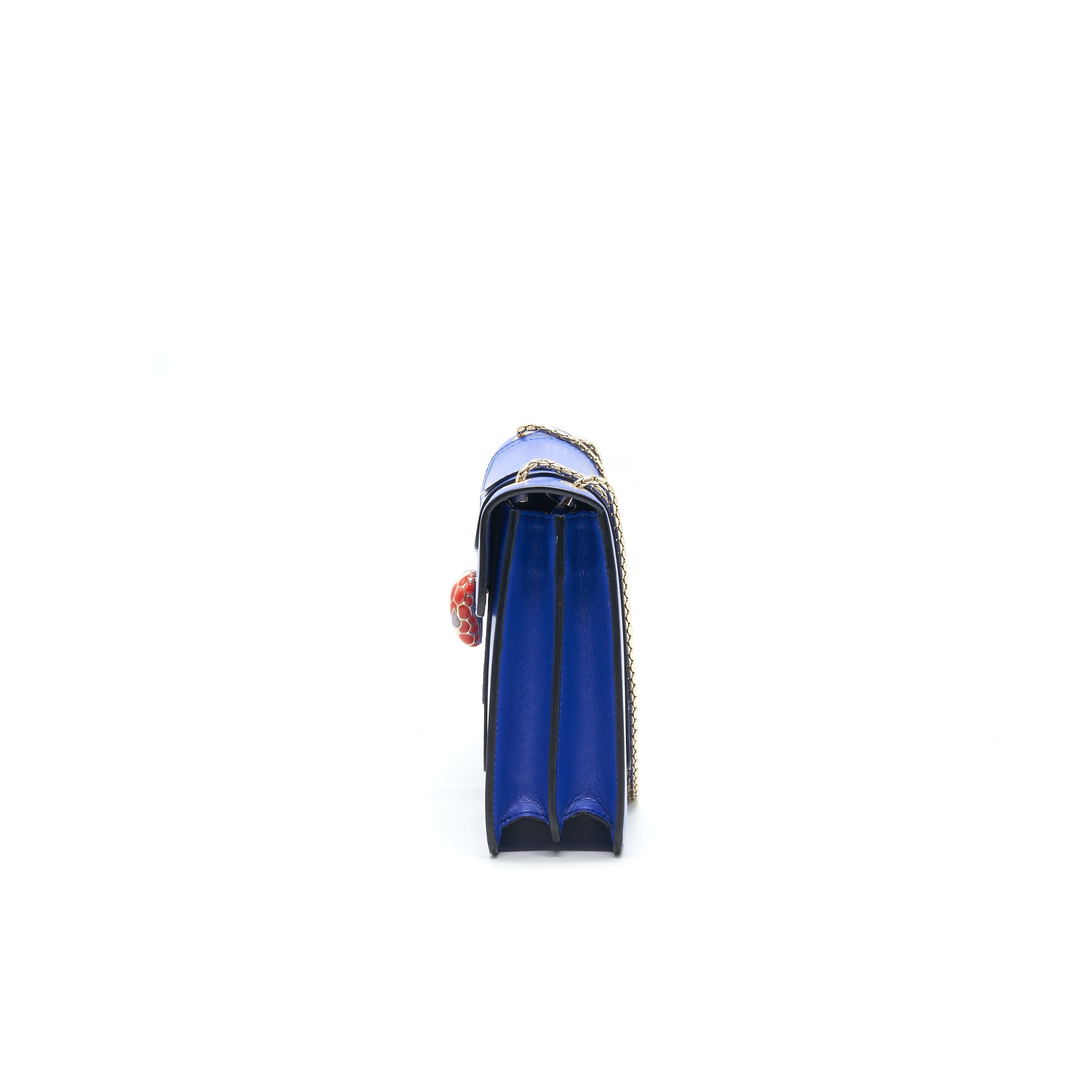 BVLGARI SERPENTI FOREVER SHOULDER BAG IN BLUE GHW