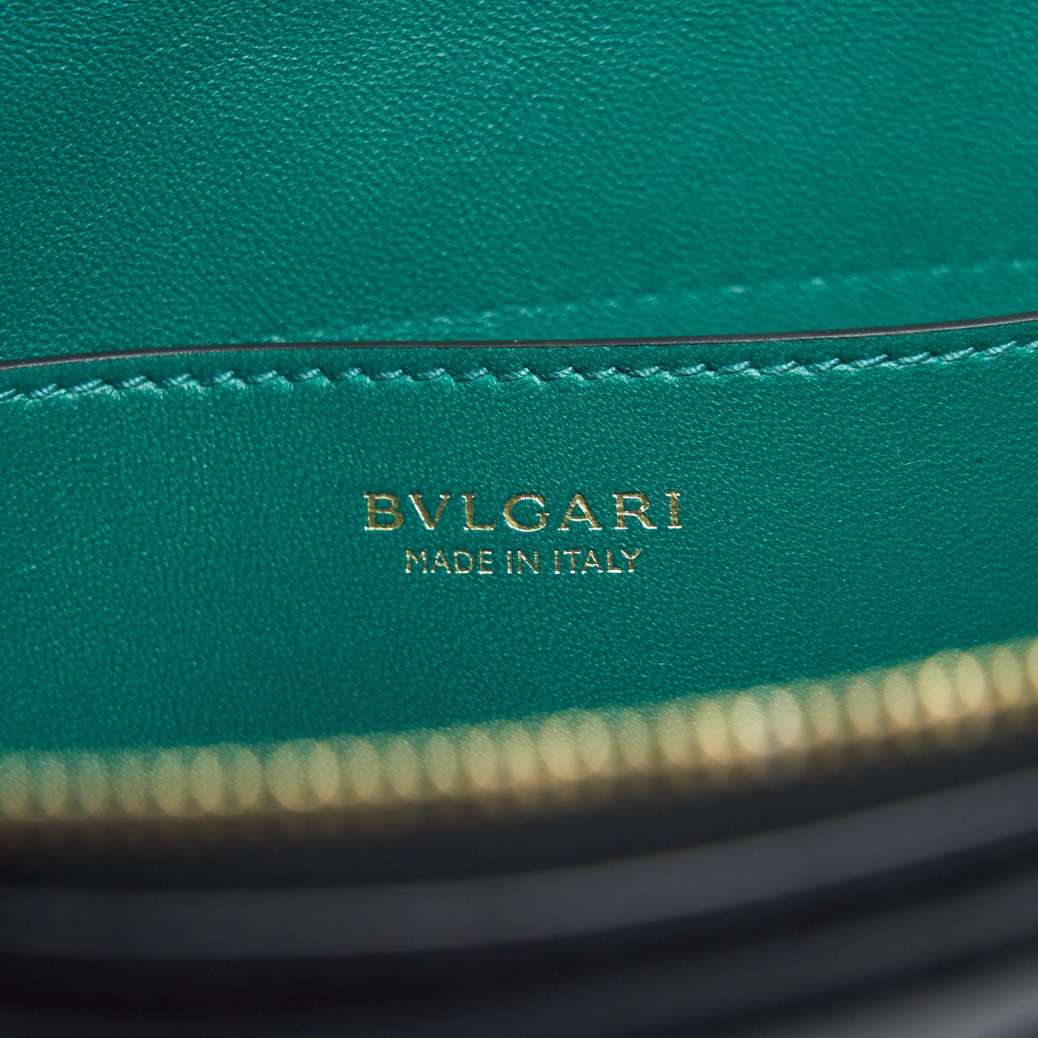 BVLGARI SERPENTI CLUTCH BLACK WITH LGHW
