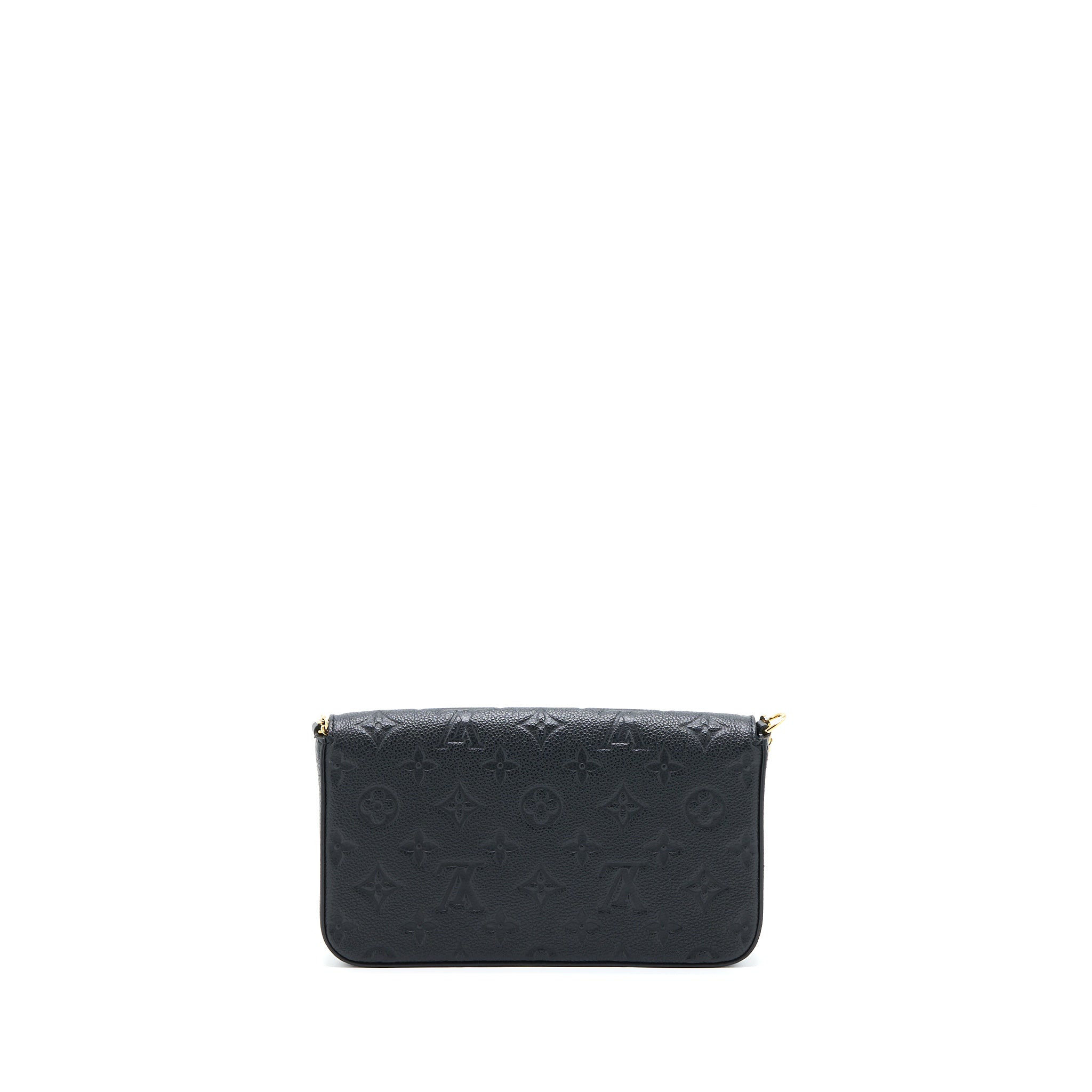 LOUIS VUITTON FELICIE POCHETTE MONOGRAM EMPREINTE BLACK GHW