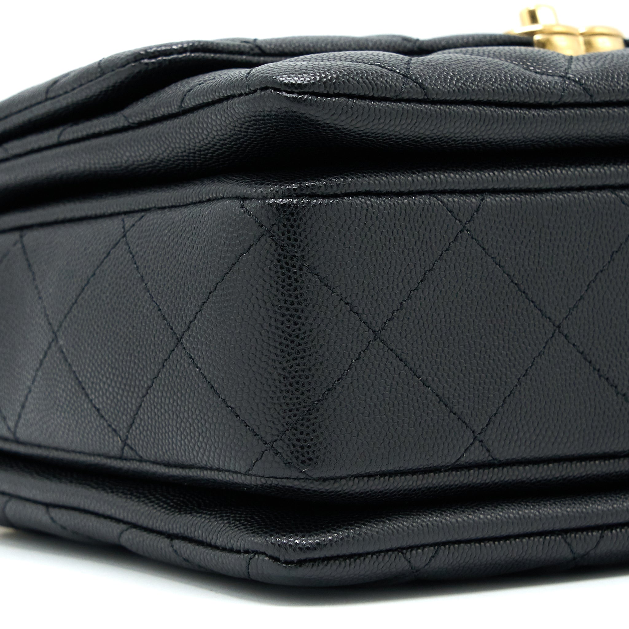 CHANEL 22K COCO FIRST CAVIAR BLACK GHW (MICROCHIP)