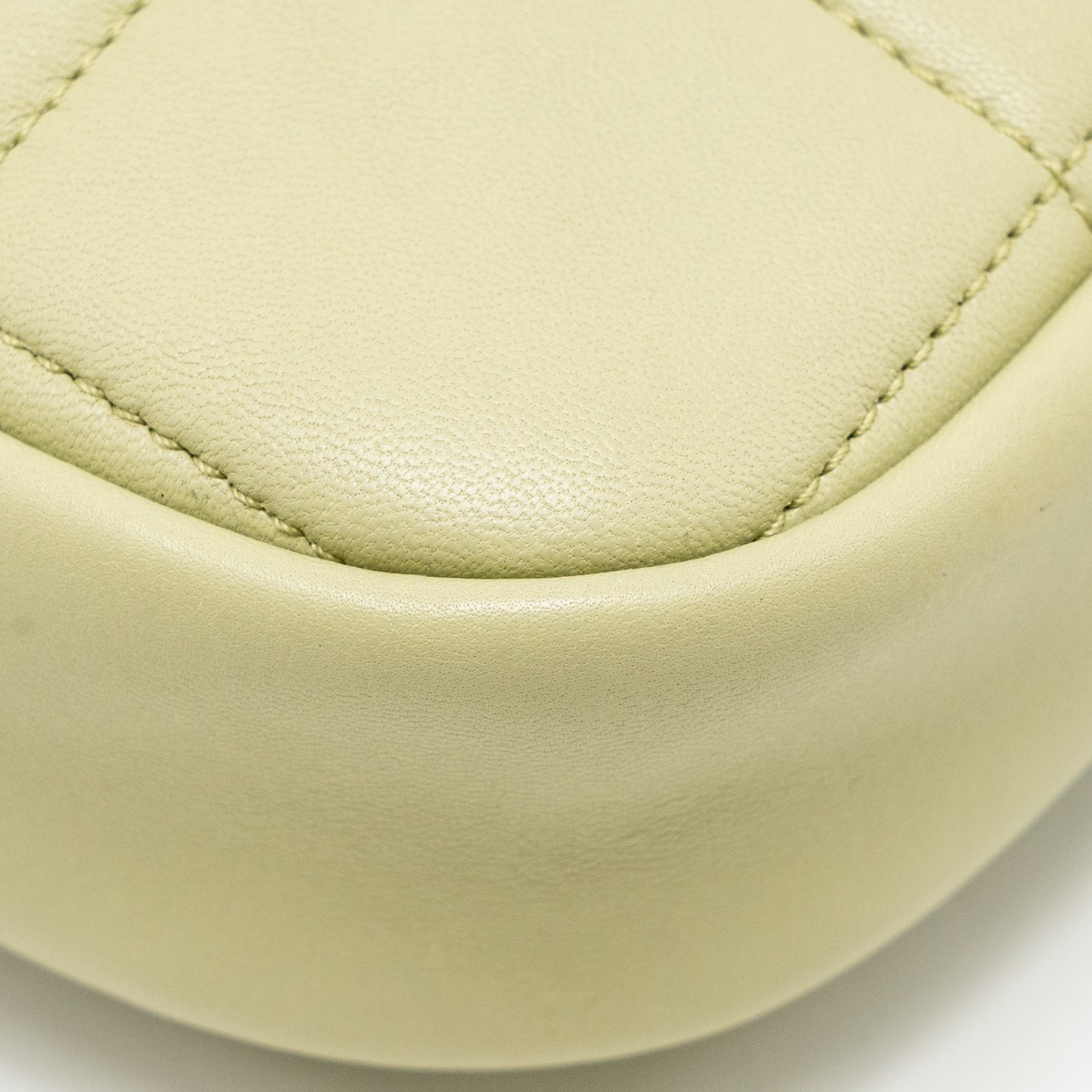 CHANEL 20A DIAMOND SHAPE CROSSBODY BAG QUILTED LAMBSKIN LIGHT GREEN GHW