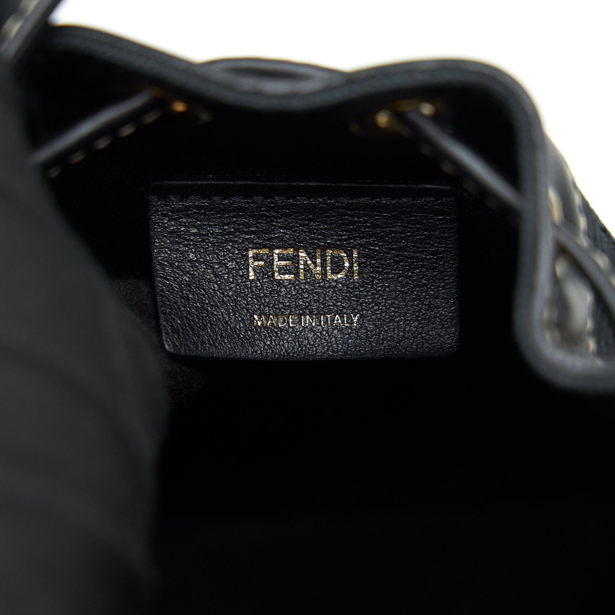 FENDI MON TRESOR BLACK CANVAS BAG