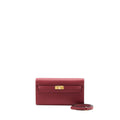 HERMES KELLY TO GO EPSOM K1 ROUGE GRENAT GHW