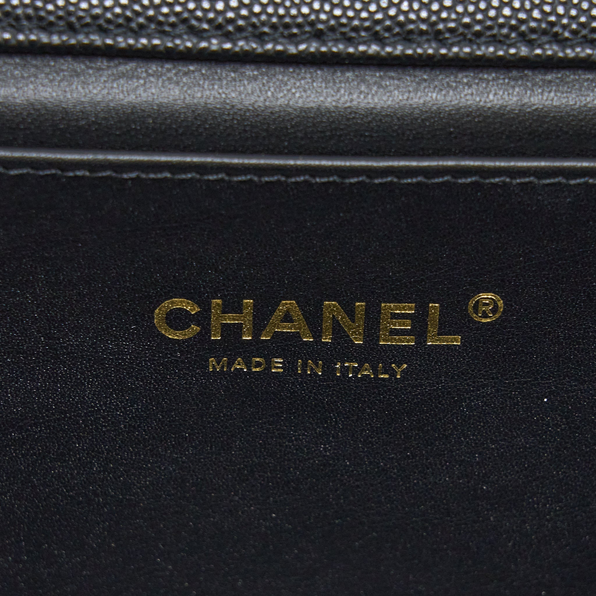 CHANEL 22K COCO FIRST CAVIAR BLACK GHW (MICROCHIP)