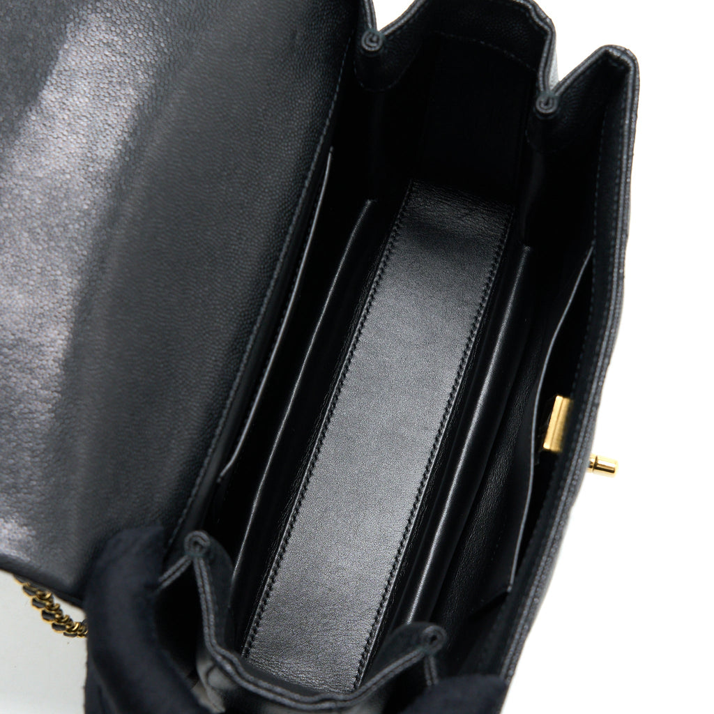 CHANEL 22K COCO FIRST CAVIAR BLACK GHW (MICROCHIP)