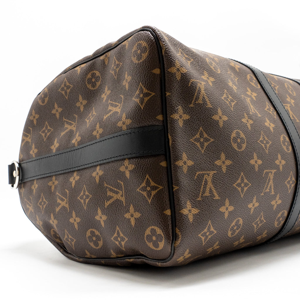 LOUIS VUITTON KEEPALL BANDOULIERE 45 MONOGRAM MACASSAR SHW