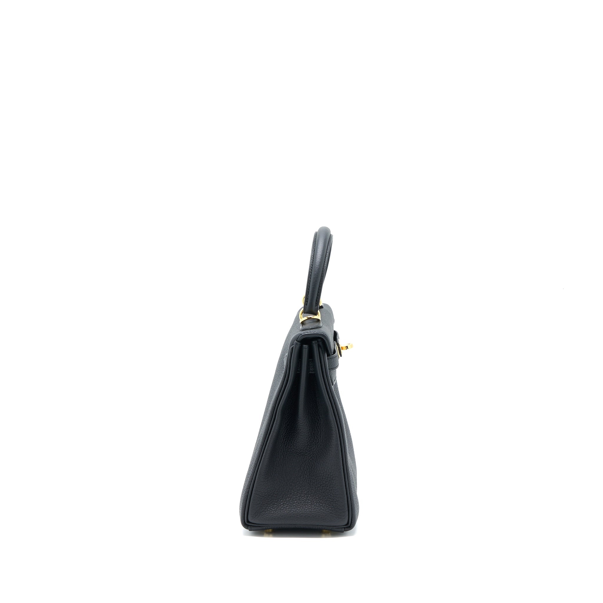 HERMES KELLY 25 TOGO BLACK GHW