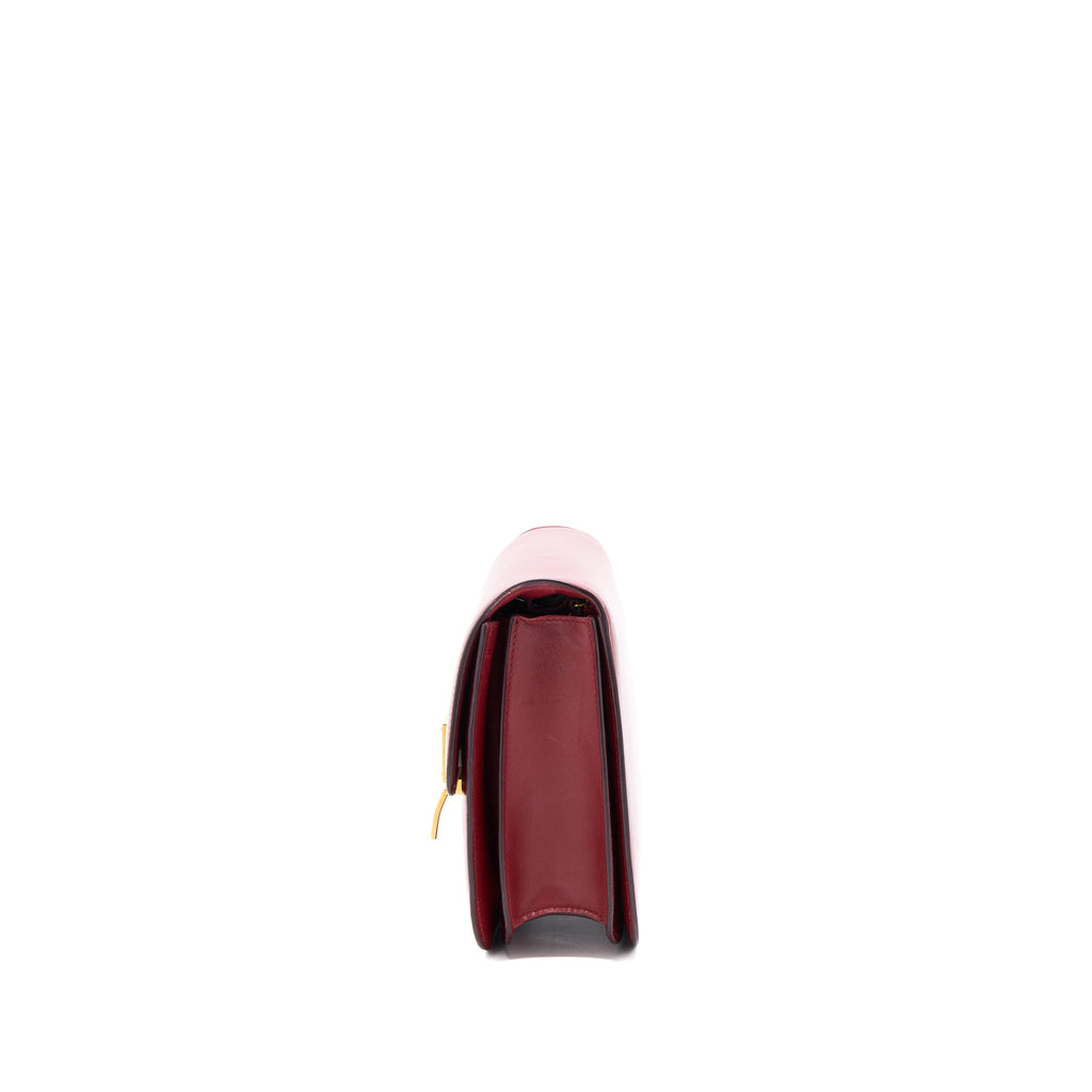 CELINE MEDIUM CLASSIC BOX BAG CALFSKIN RED GHW