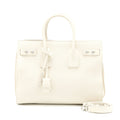SAINT LAURENT SAC DE JOUR TOTE BAG CALFSKIN WHITE SHW