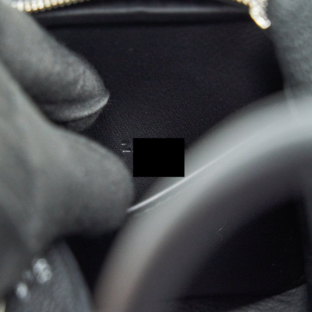 HERMES MINI LINDY BLACK SHW CLEMENCE LEATHER
