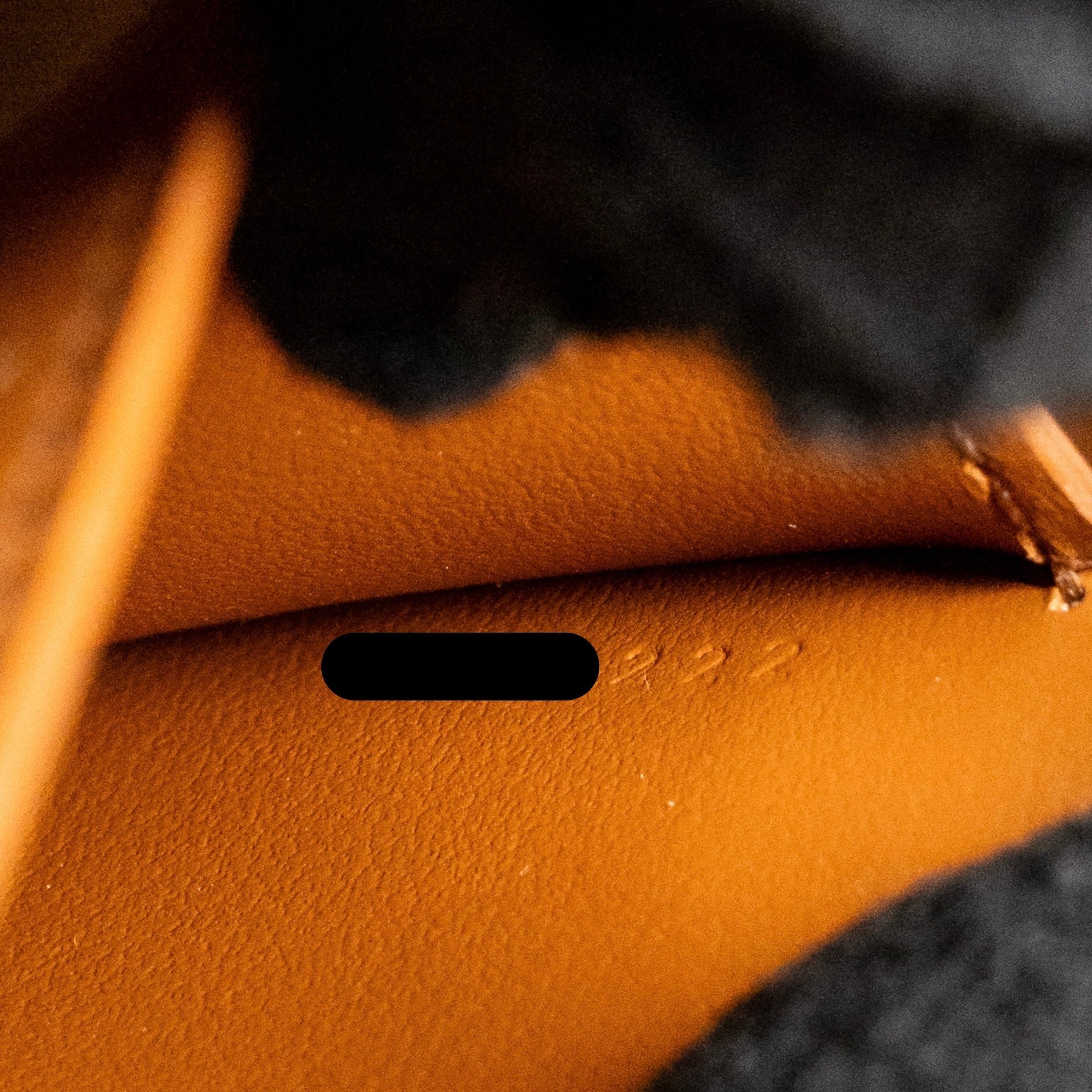 CELINE CLUTCH ON STRAP TABOU TRIOMPHE CANVAS/CALFSKIN TAN GHW
