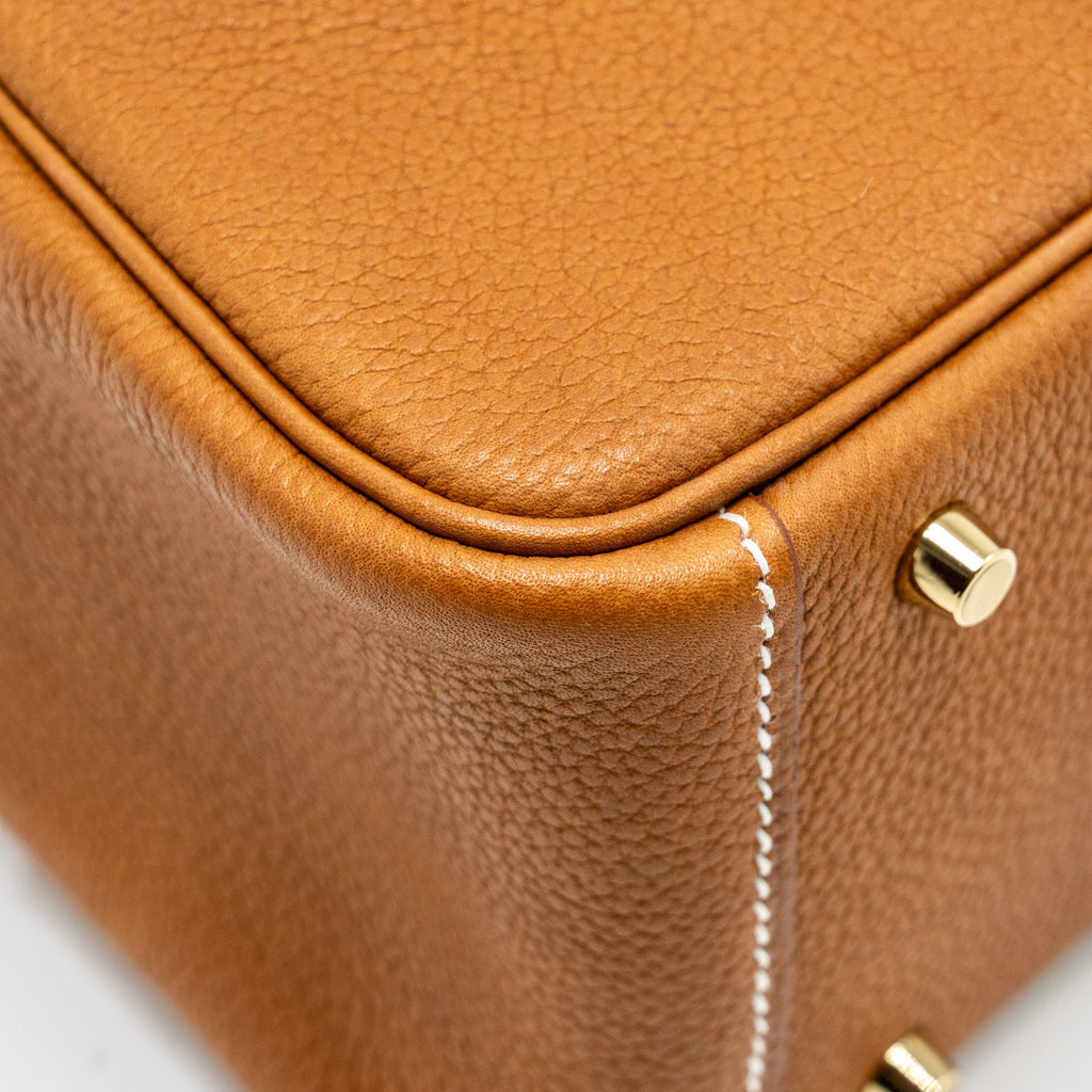 HERMES MINI LINDY BARENIA FAUBOURG FAUVE GHW