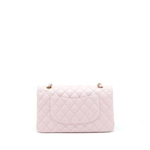 CHANEL MEDIUM CLASSIC DOUBLE FLAP BAG 21S CAVIAR LIGHT PINK LGHW