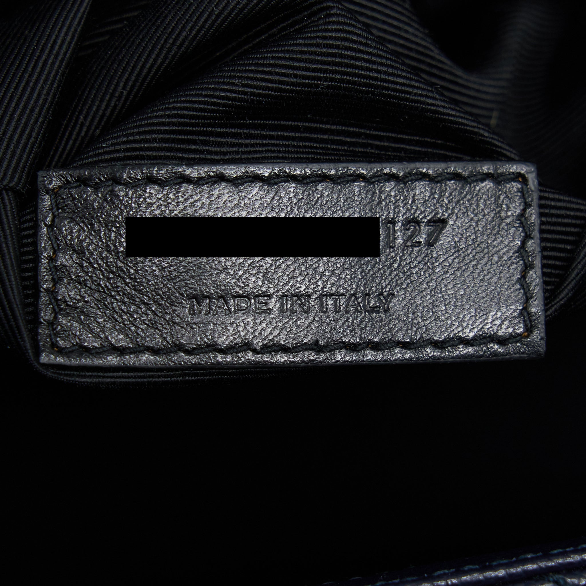 SAINT LAURENT ENVELOP SHOULDER BAG CALFSKIN NAVY SHW