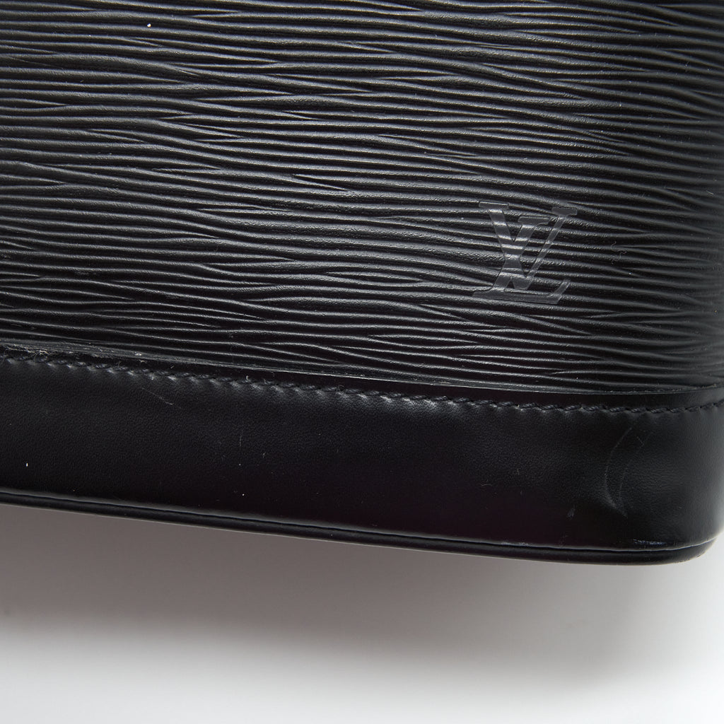 LOUIS VUITTON ALMA BAG EPI BLACK GHW