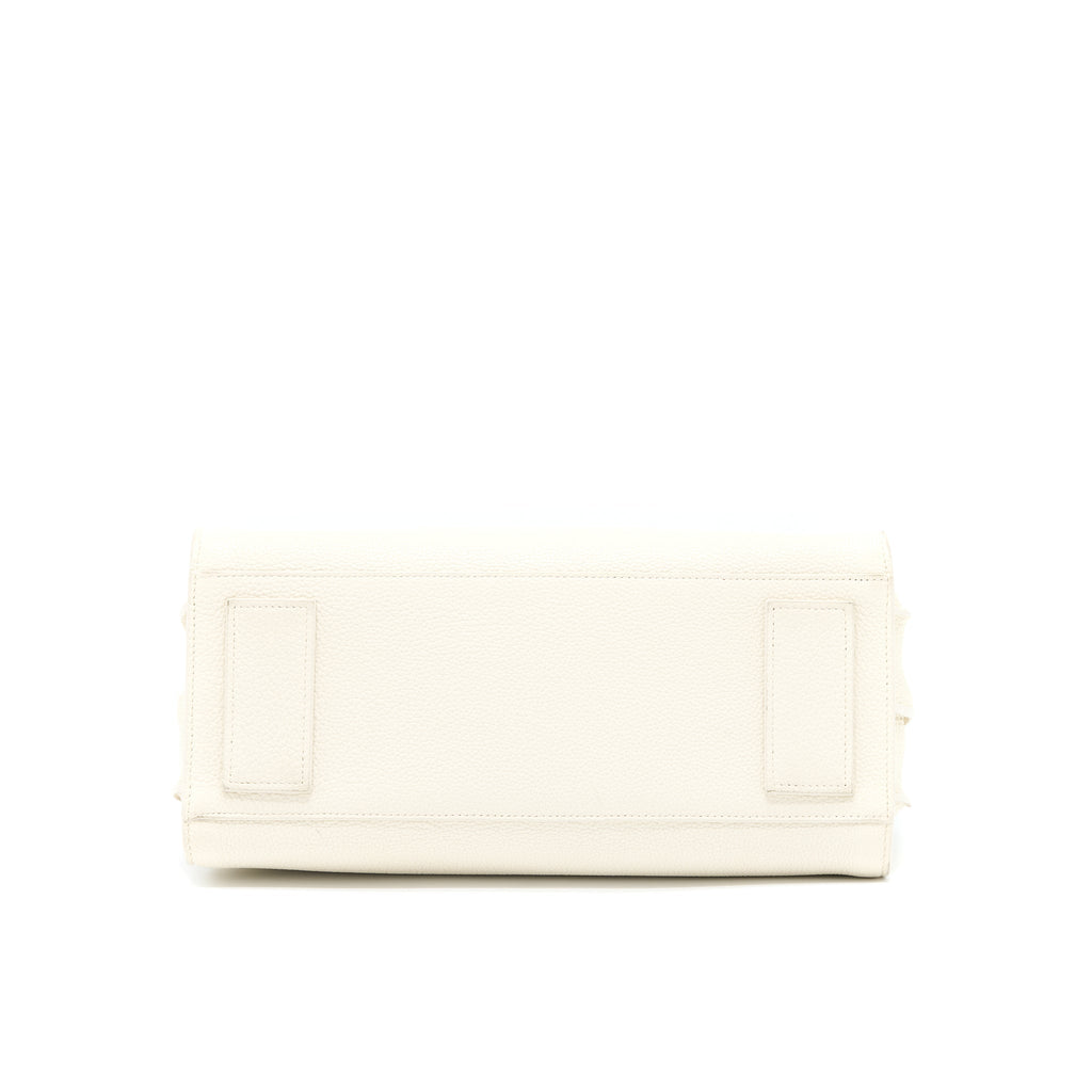 SAINT LAURENT SAC DE JOUR TOTE BAG CALFSKIN WHITE SHW