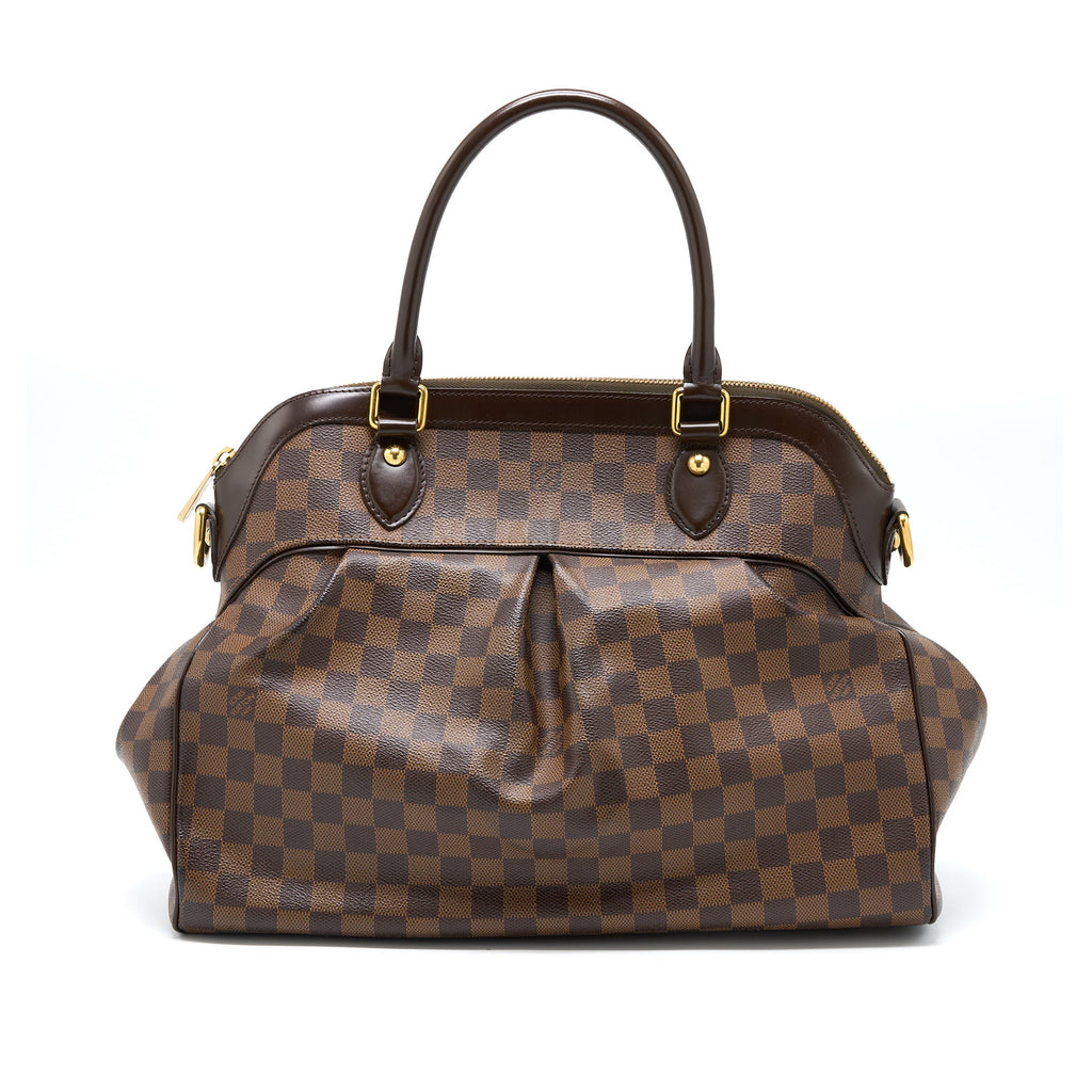 LOUIS VUITTON TREVI BAG DAMIER EBENE CANVAS GHW