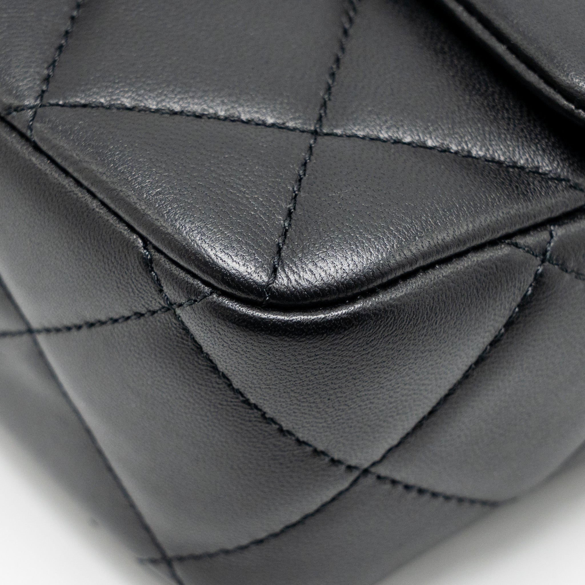 CHANEL MY PERFECT MINI FLAP BAG LAMBSKIN BLACK GHW (MICROCHIP)