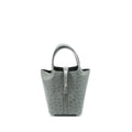 HERMES PICOTIN 18 LOCK BAG OSTRICH GRIS MEYER SHW