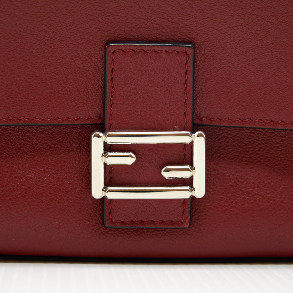 FENDI MICRO MONSTER BAGUETTE BAG RED SHW