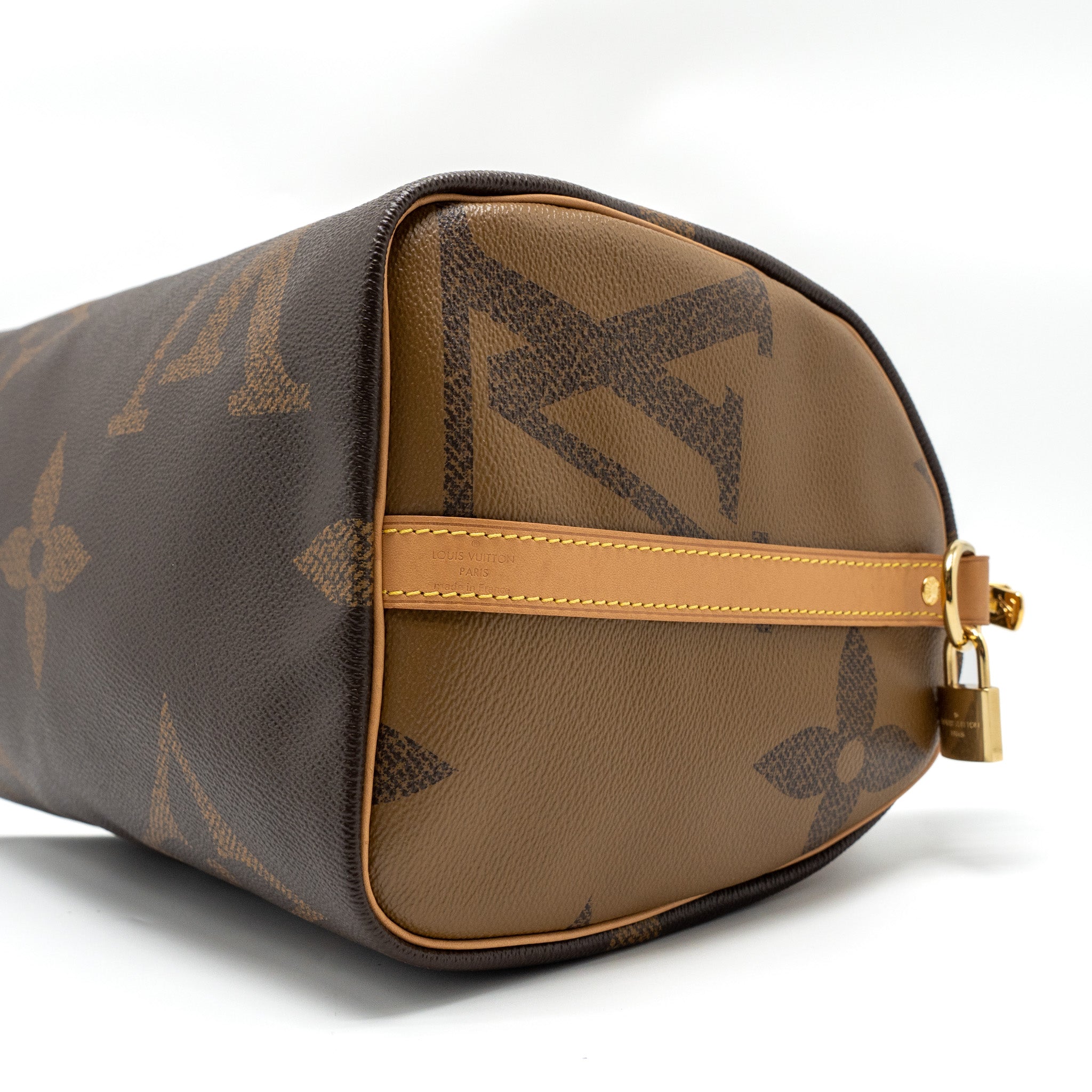 LOUIS VUITTON SPEEDY 30 BANDOULIERE GIANT MONOGRAM REVERSE CANVAS GHW