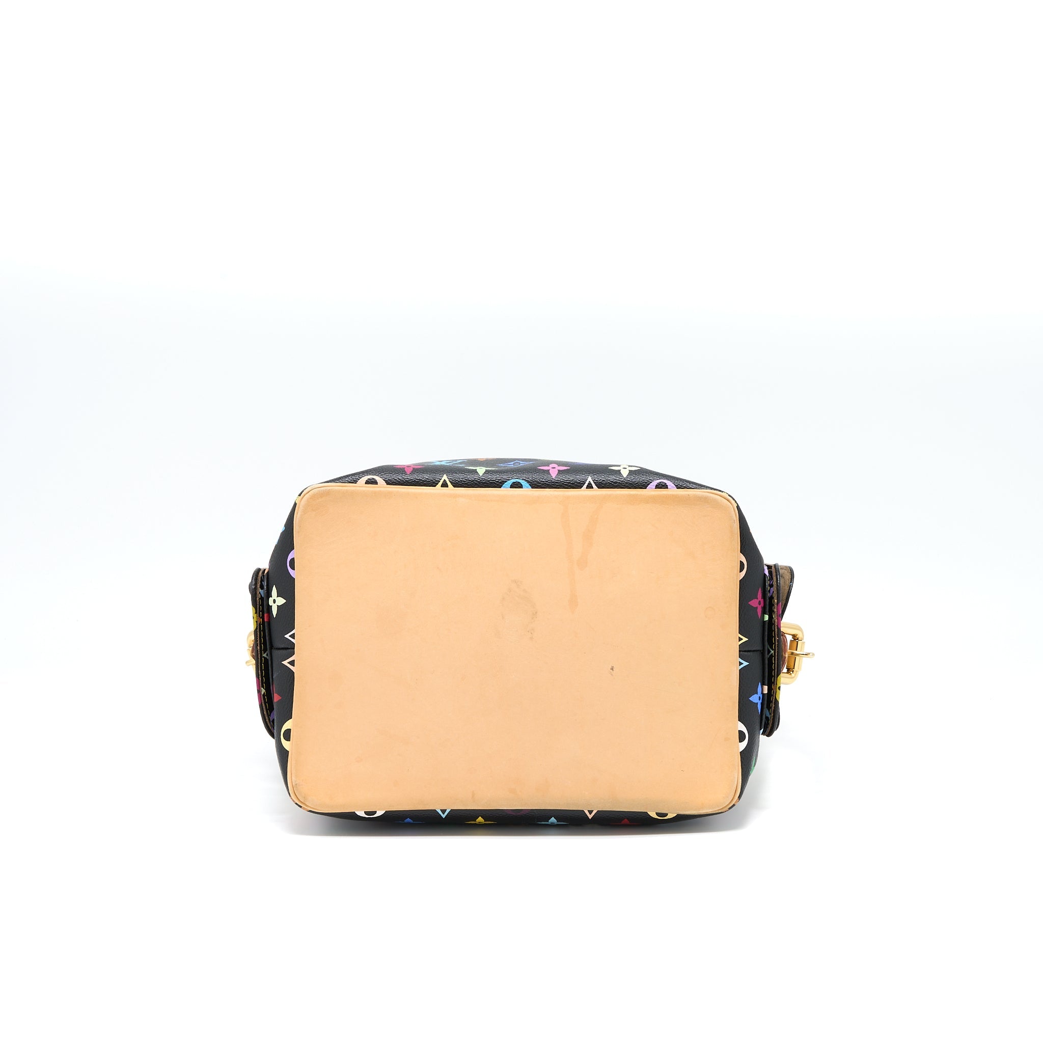 LOUIS VUITTON PETIT NOE BLACK MULTICOLOUR MONOGRAM CANVAS GHW