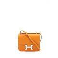 HERMES MINI CONSTANCE EVERCOLOR ABRICOT/TERRE SHW