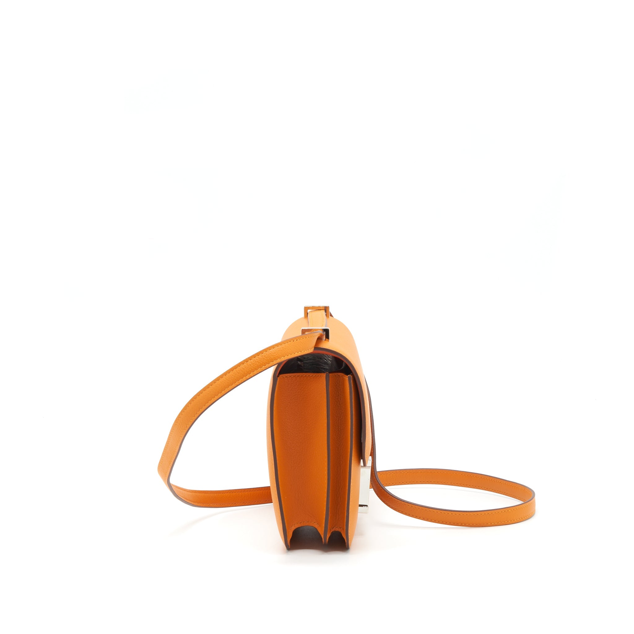 HERMES MINI CONSTANCE EVERCOLOR ABRICOT/TERRE SHW