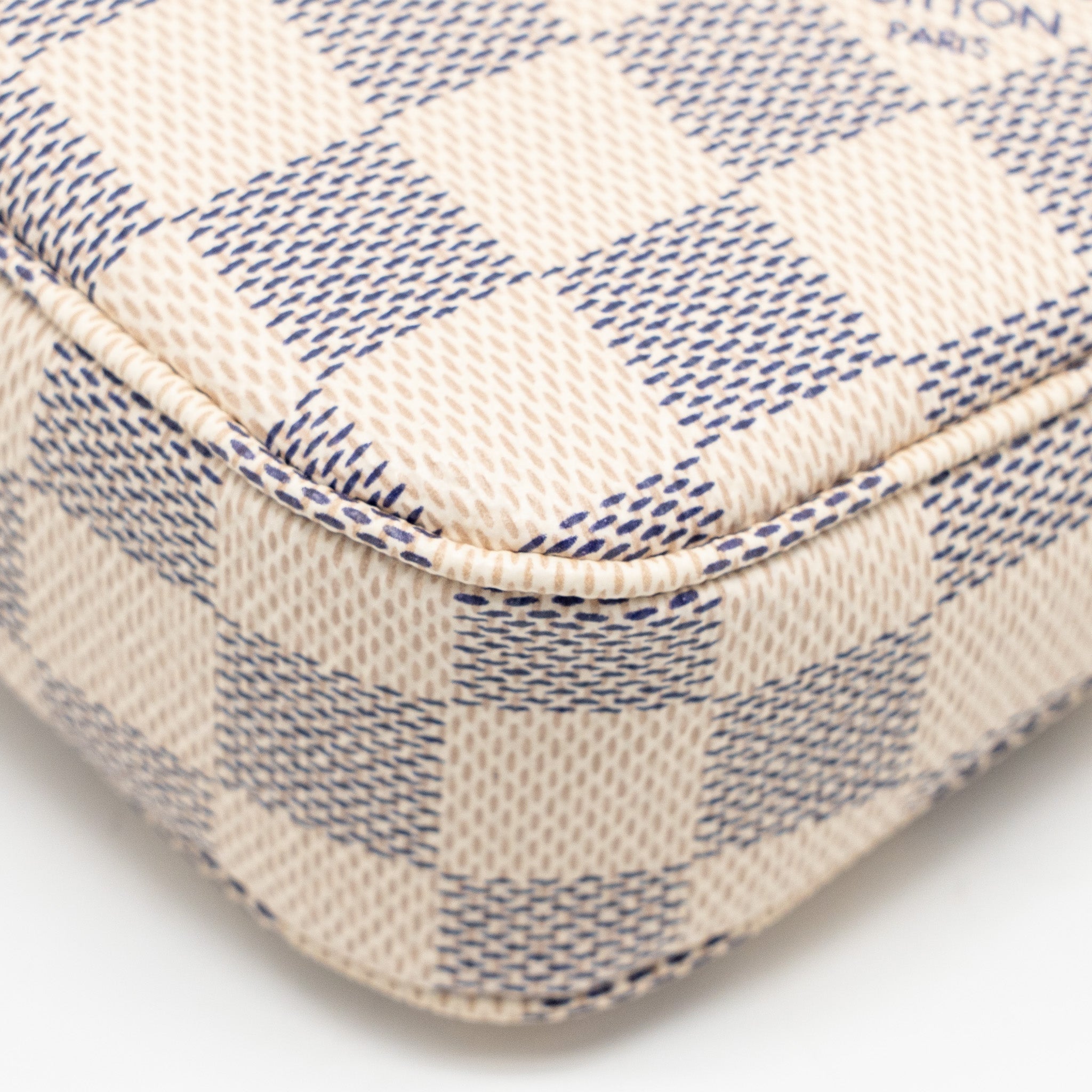 LOUIS VUITTON POCHETTE ACCESSORIES DAMIER AZUR CANVAS GHW