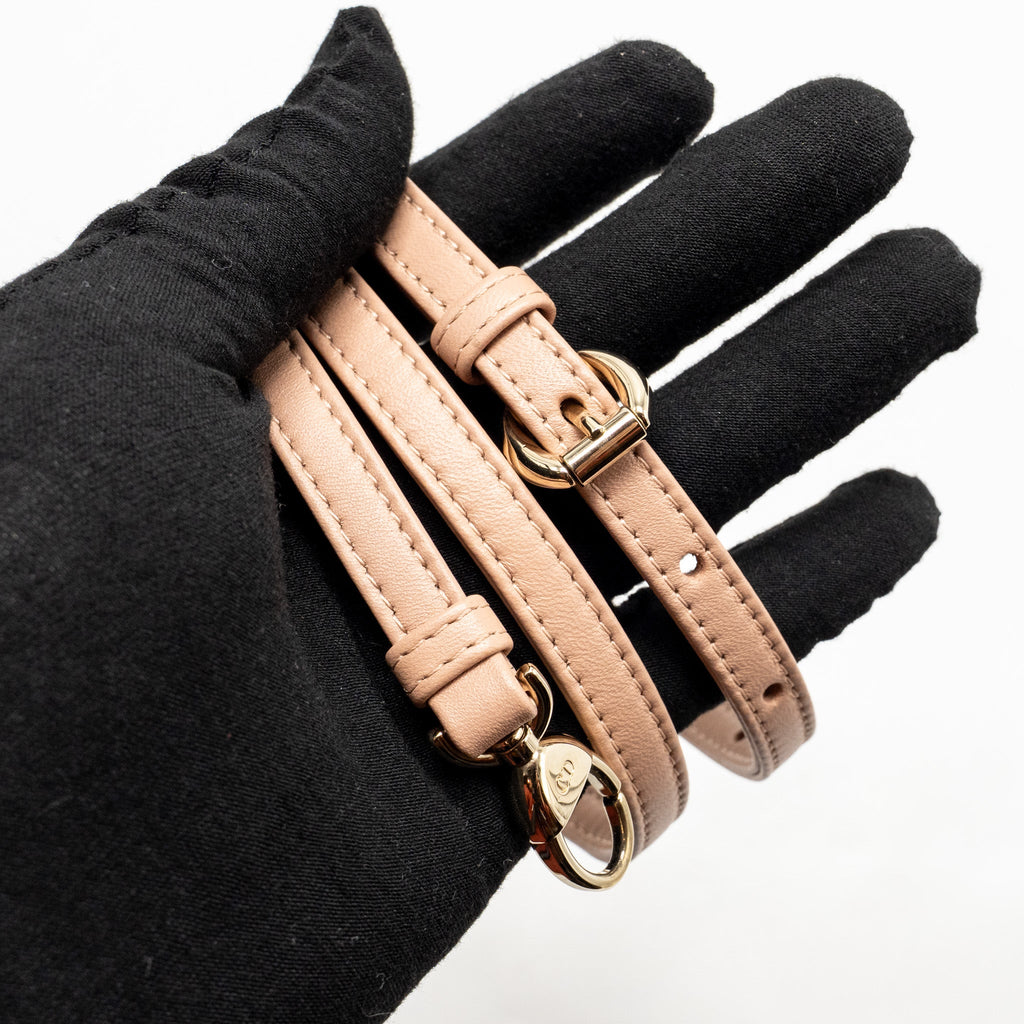 DIOR MICRO LADY DIOR CANNAGE LAMBSKIN ROSE DES VENTS LGHW